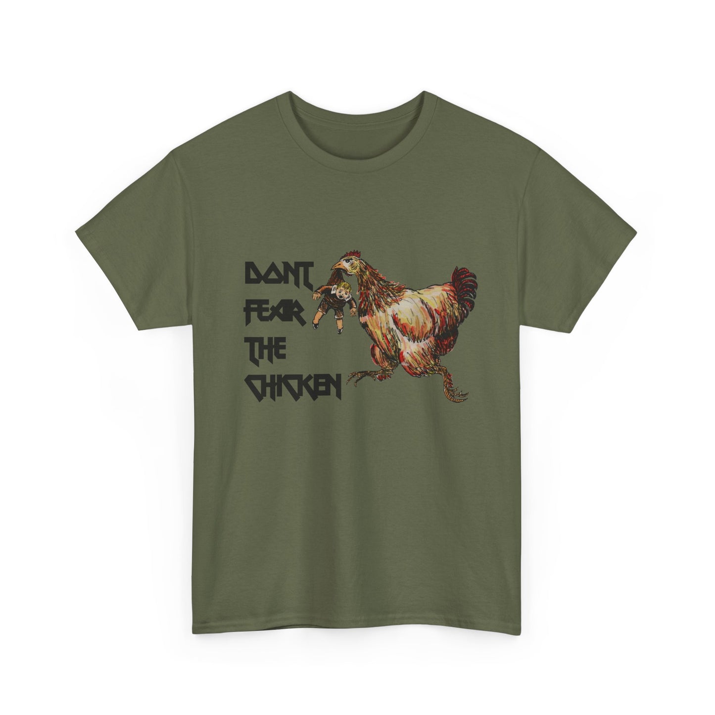Don't Fear the Chicken Unisex Heavy Cotton Tee