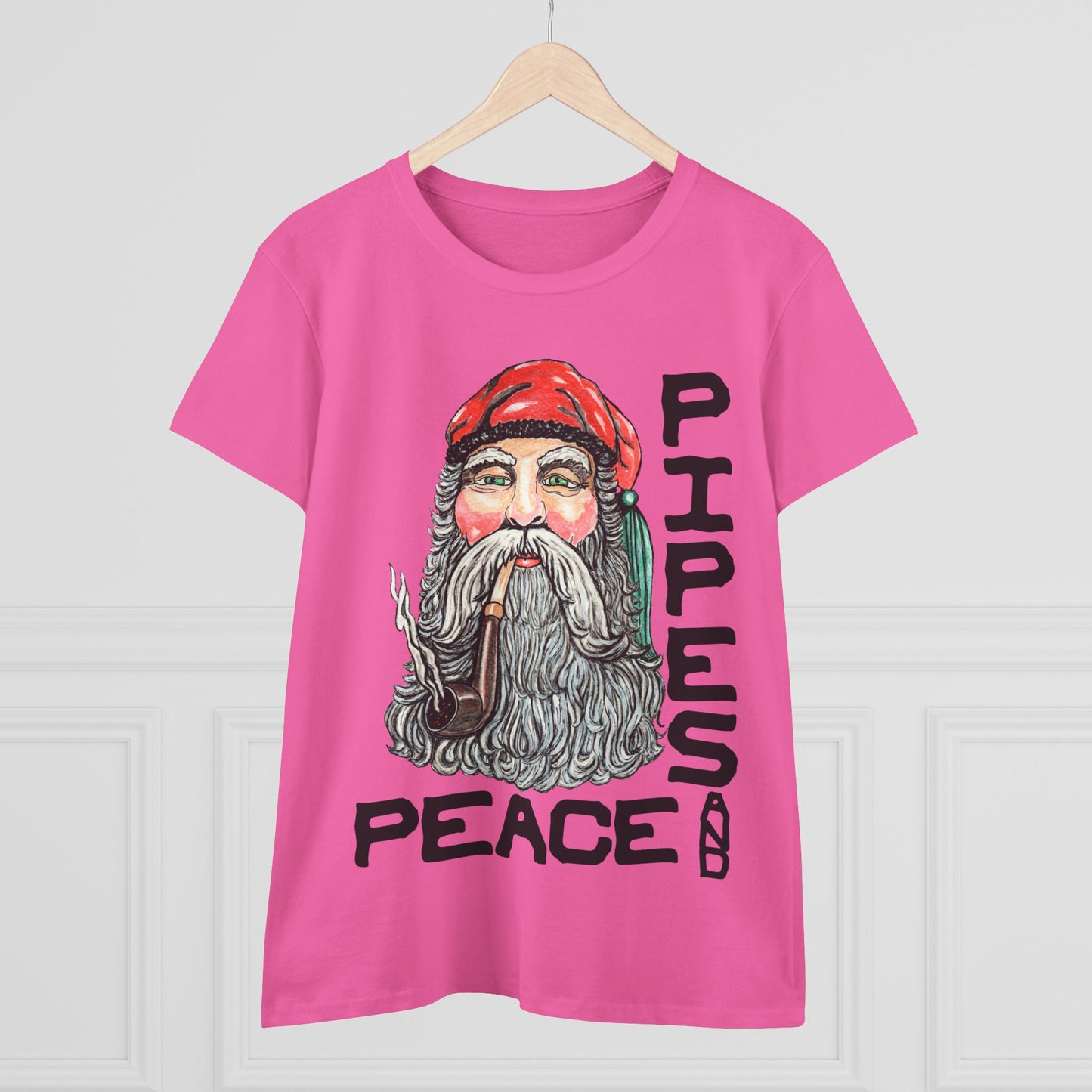 Pipes and Peace Women's Midweight Cotton Tee