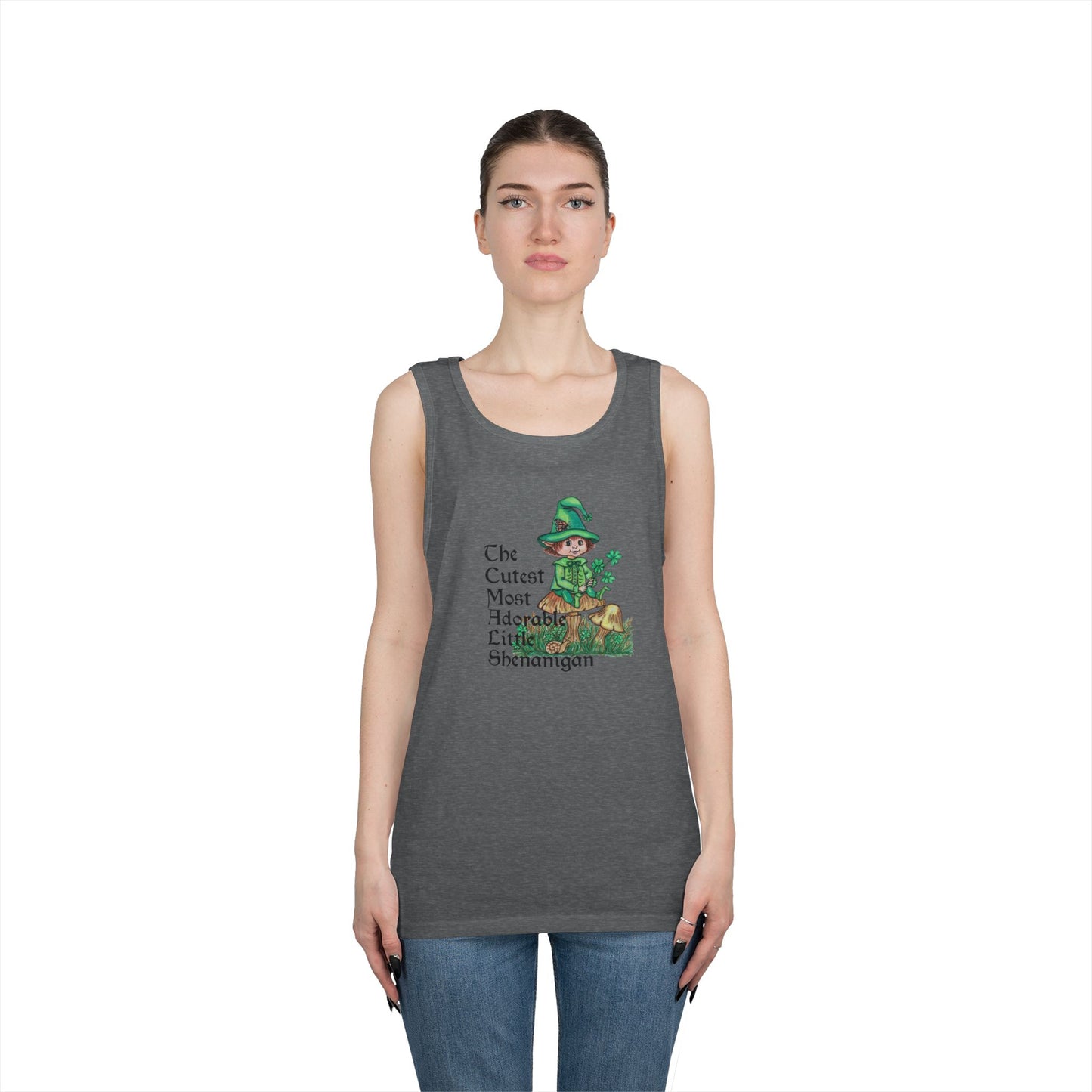 Cutest Leprechaun Unisex Heavy Cotton Tank Top