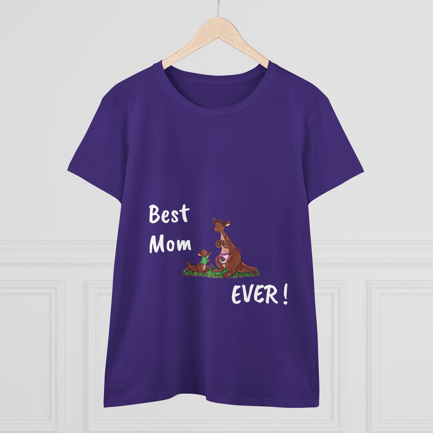 Best Mom Ever Women's Midweight Cotton Tee