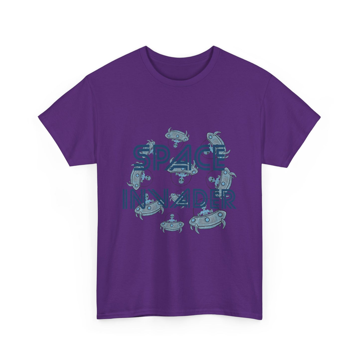 Space Invader Unisex Heavy Cotton Tee