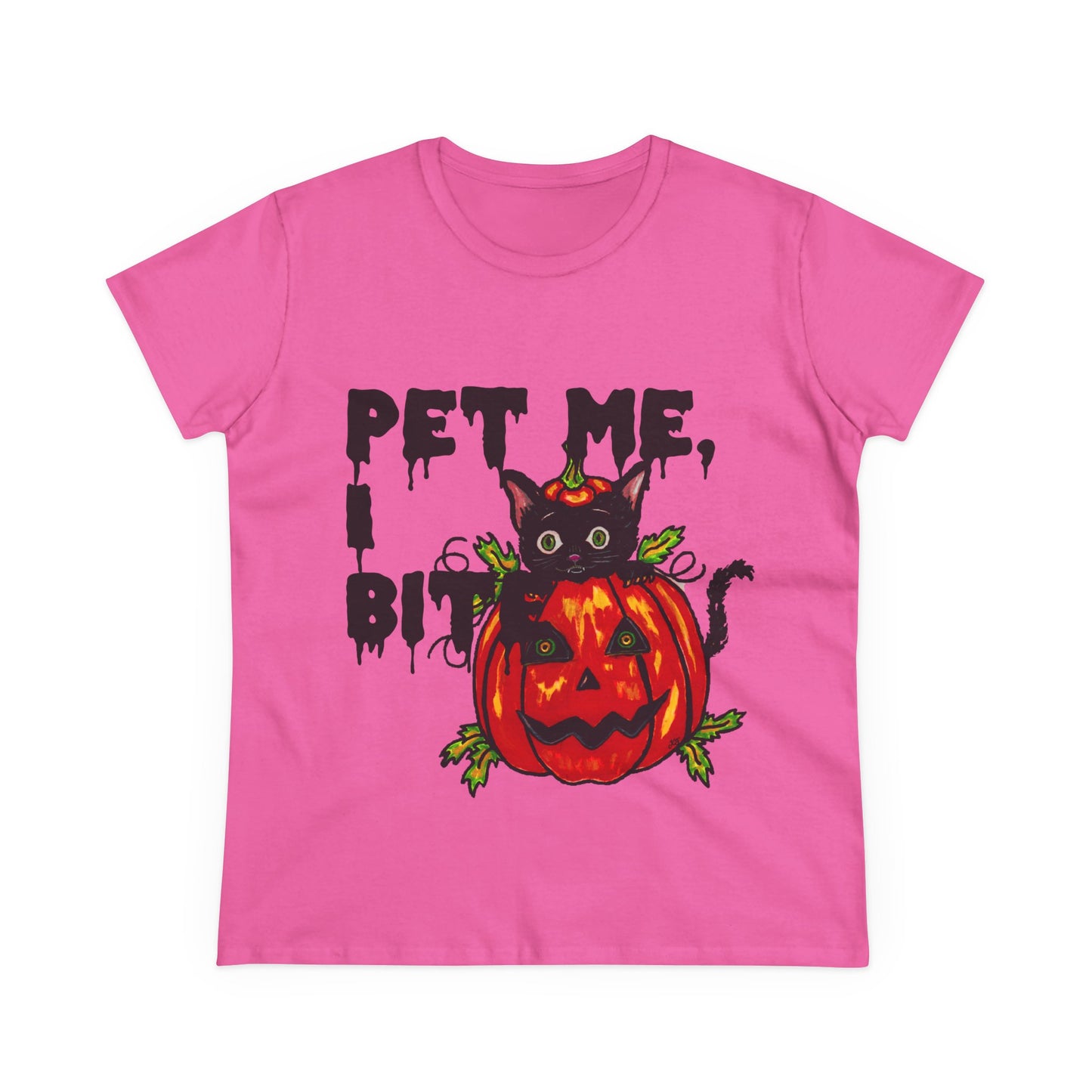 Pet Me Women's Midweight Cotton Tee