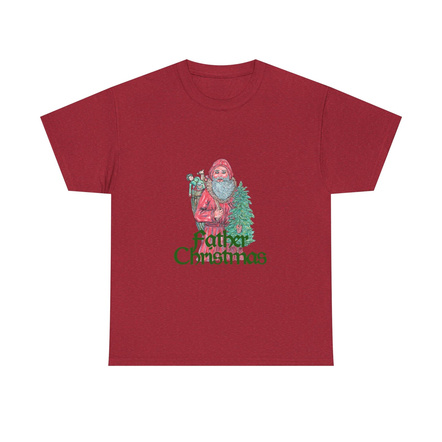 Father Christmas Unisex Heavy Cotton Tee