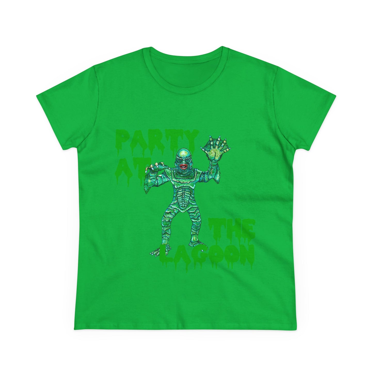 Party at the Lagoon Women's Midweight Cotton Tee