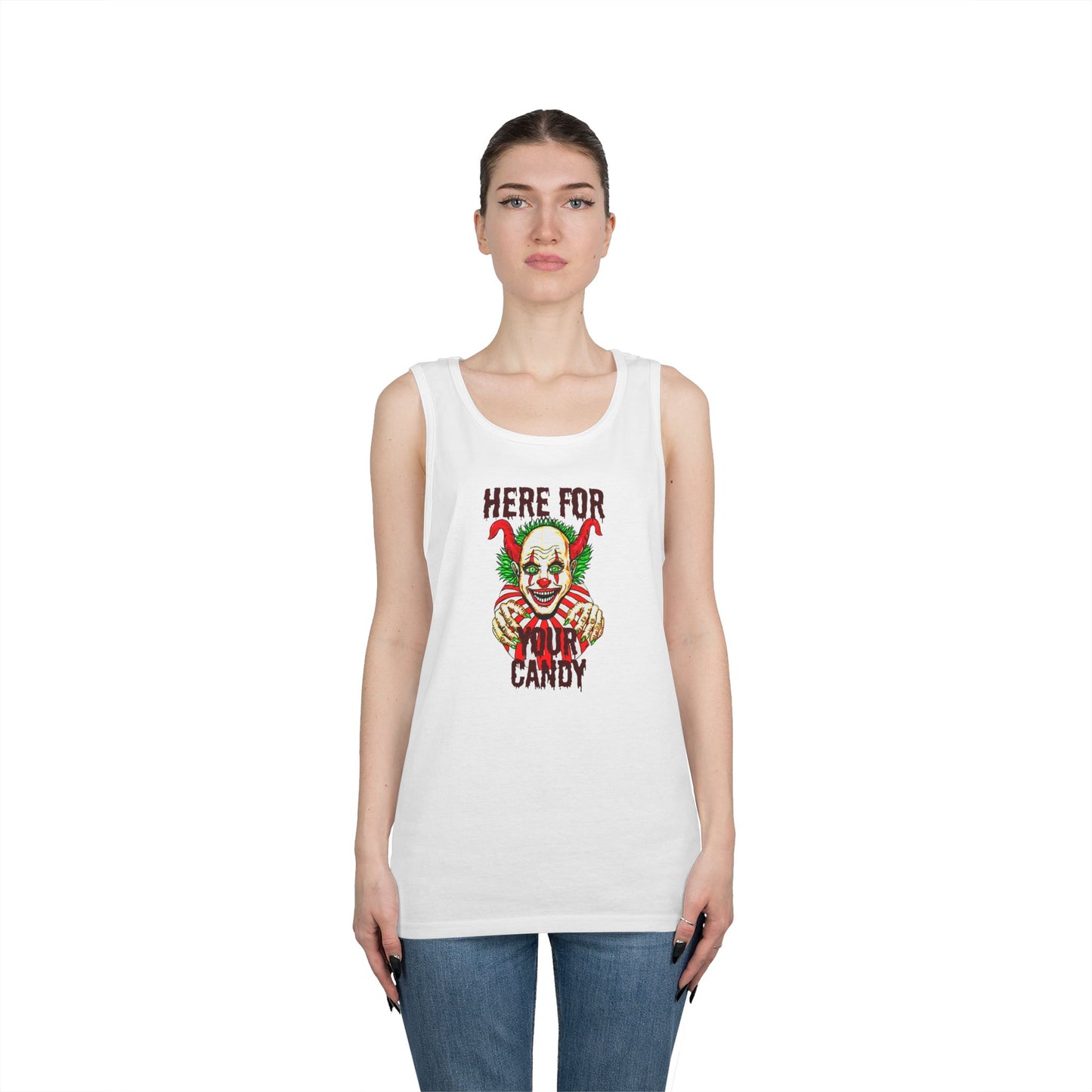 Here for Your Candy Unisex Heavy Cotton Tank Top