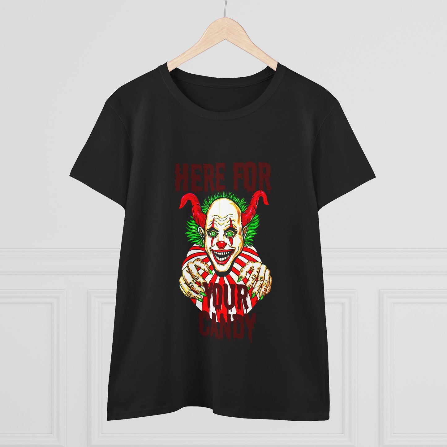 Here for Your Candy Women's Midweight Cotton Tee