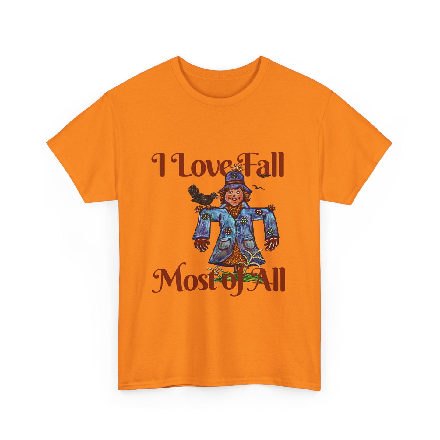 I Love Fall Most of All Unisex Heavy Cotton Tee