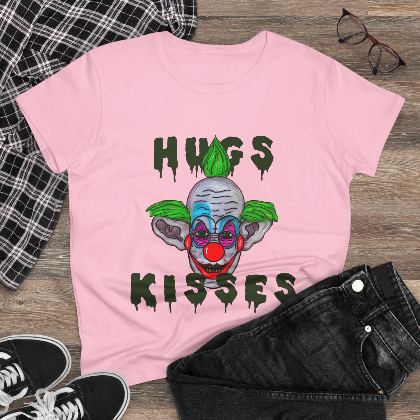 Hugs, Kisses Women's Midweight Cotton Tee