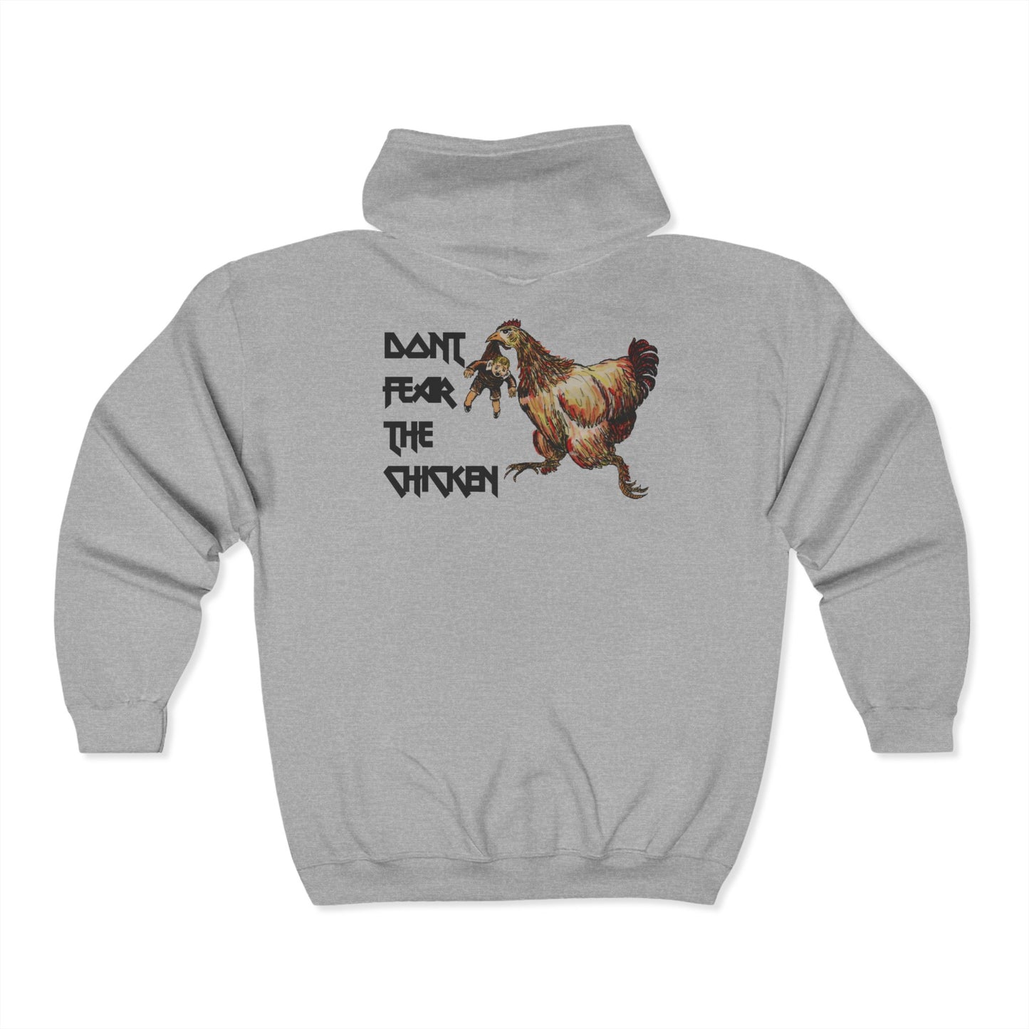 Don't Fear the Chicken Unisex Heavy Blend™ Full Zip Hooded Sweatshirt