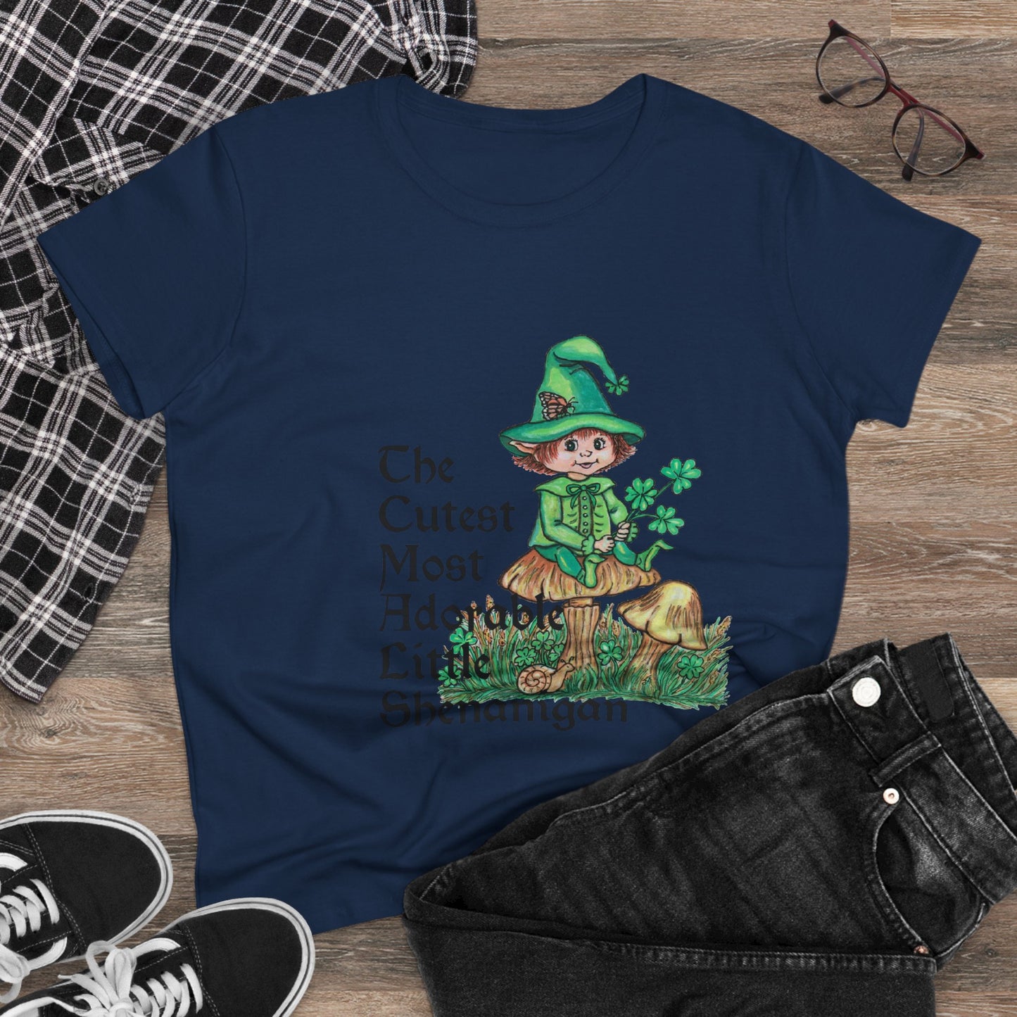 Cutest Leprechaun Women's Midweight Cotton Tee