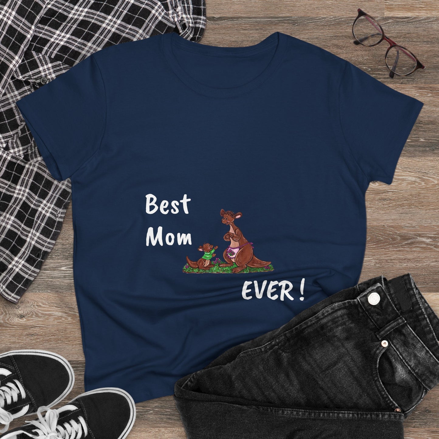 Best Mom Ever Women's Midweight Cotton Tee