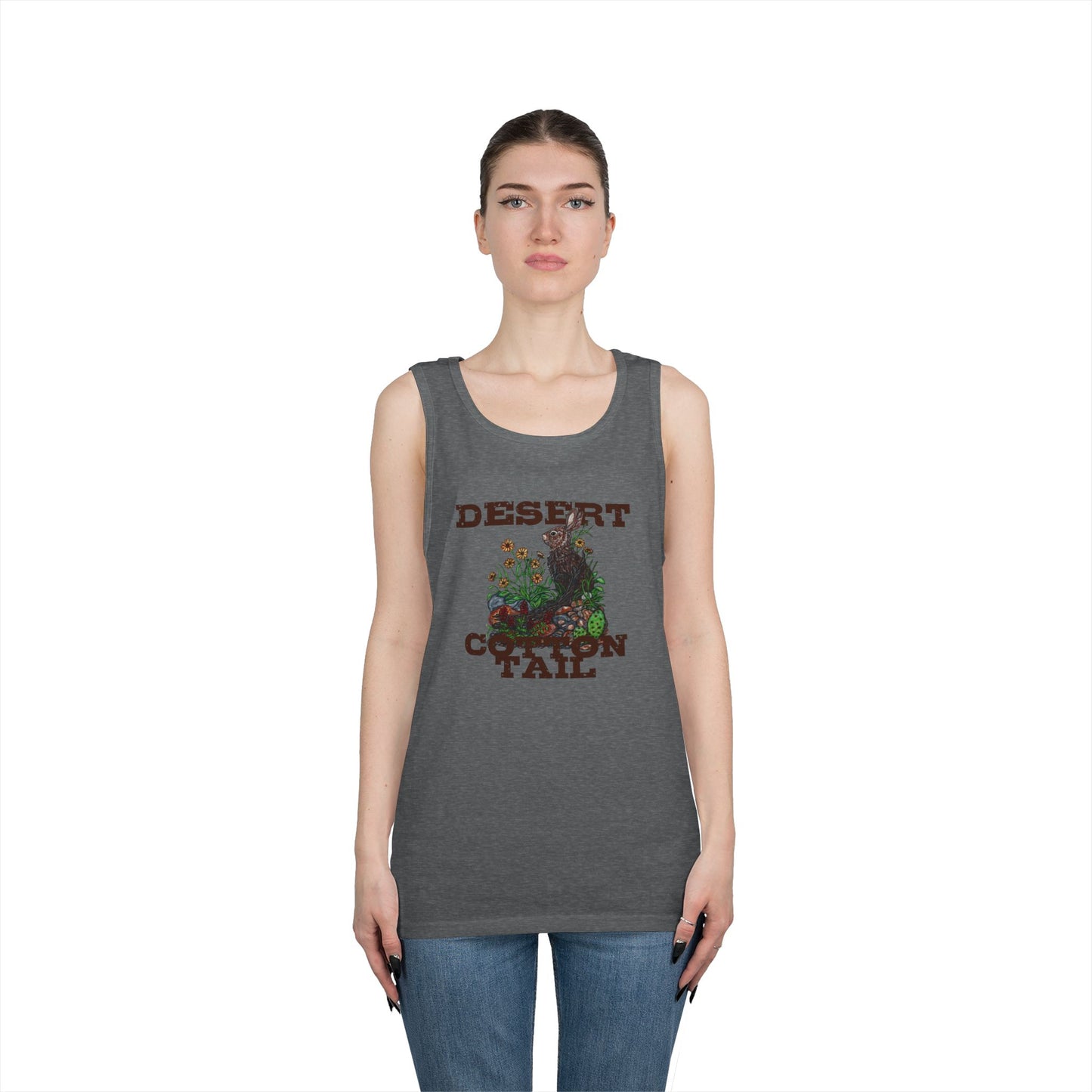 Desert Cottontail Unisex Heavy Cotton Tank Top