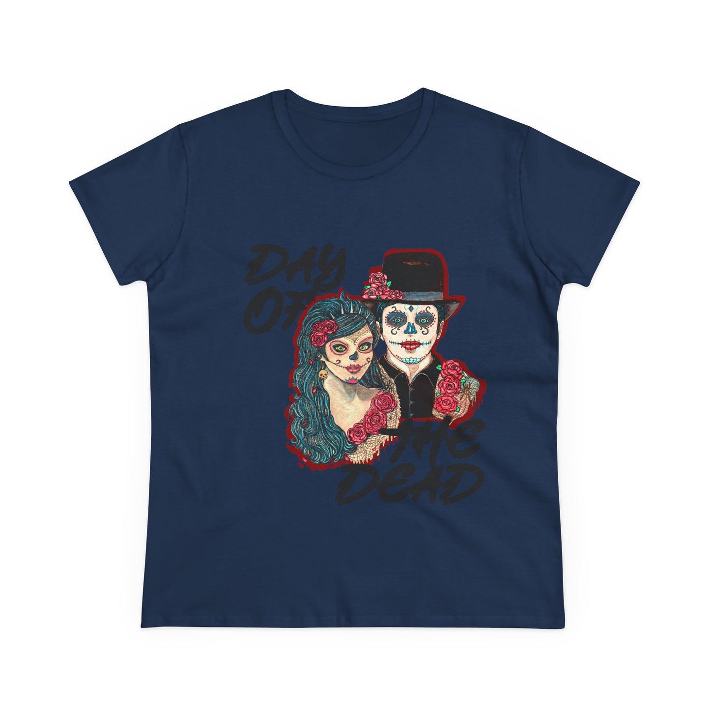 Day of the Dead Women's Midweight Cotton Tee