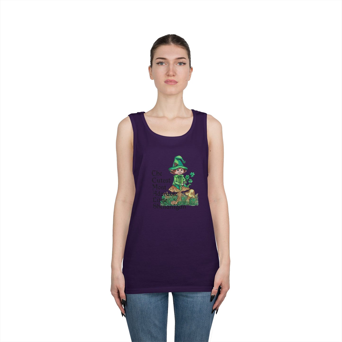 Cutest Leprechaun Unisex Heavy Cotton Tank Top