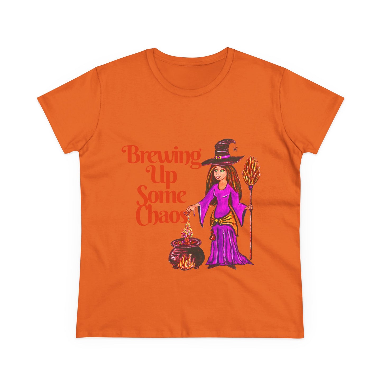 Brewing Up Some Chaos Women's Midweight Cotton Tee