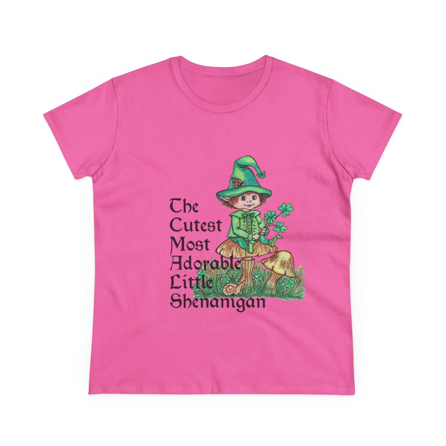 Cutest Leprechaun Women's Midweight Cotton Tee