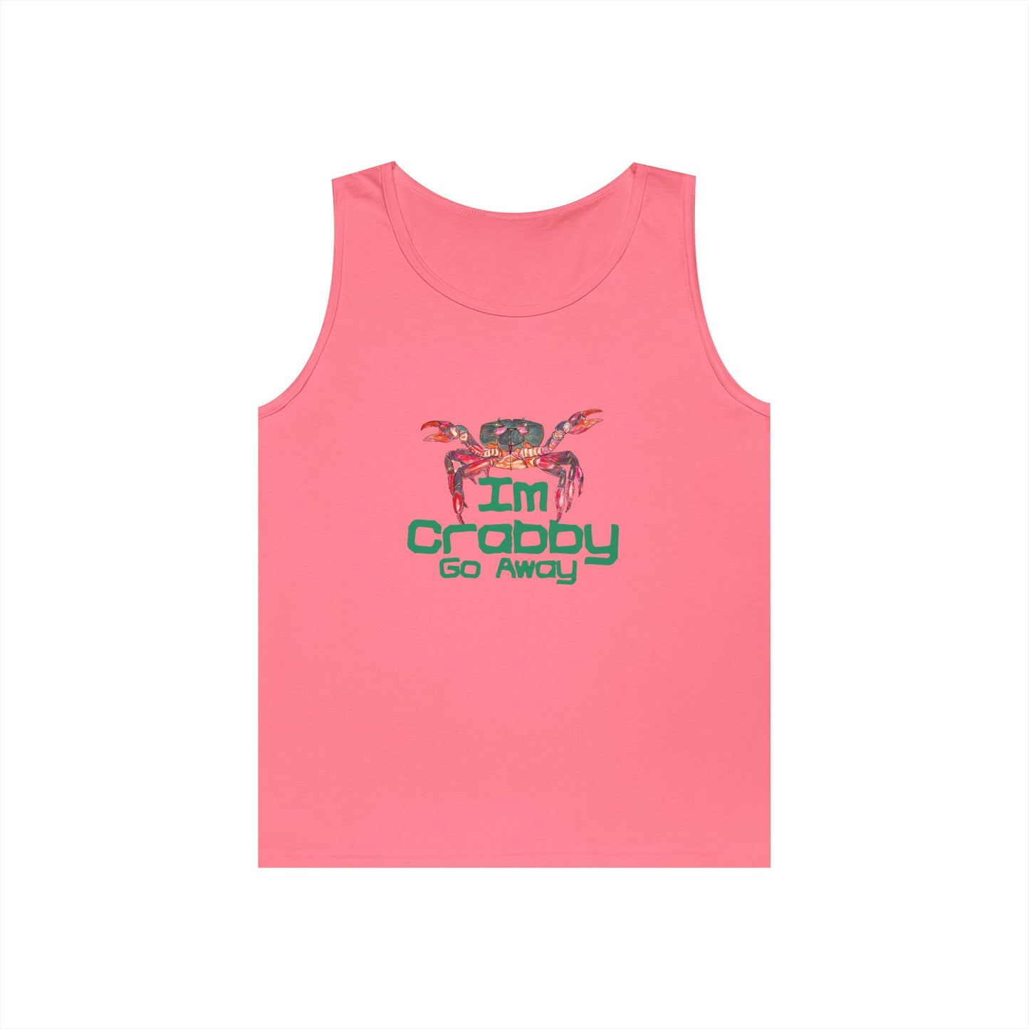 I'm Crabby Go Away Unisex Heavy Cotton Tank Top