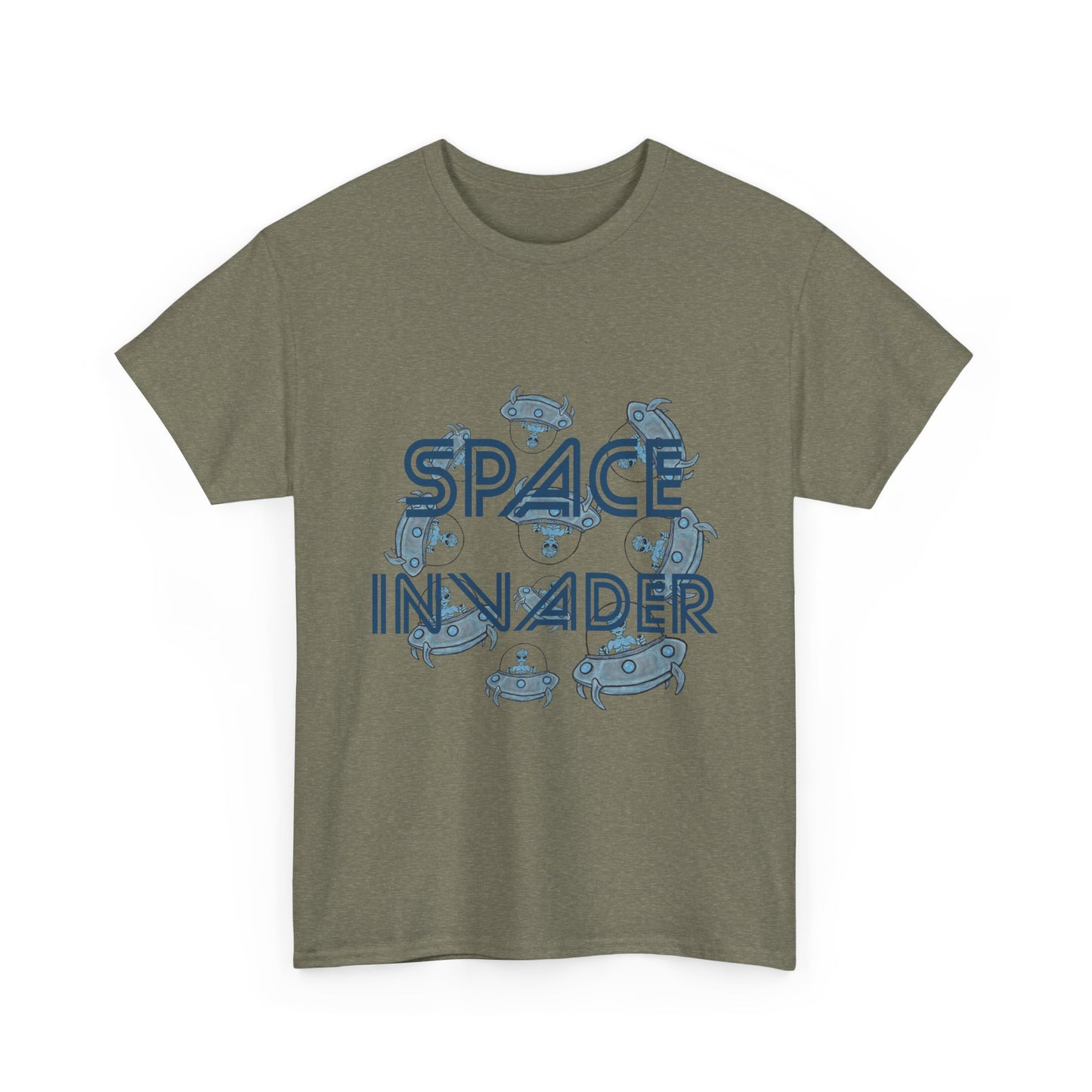 Space Invader Unisex Heavy Cotton Tee