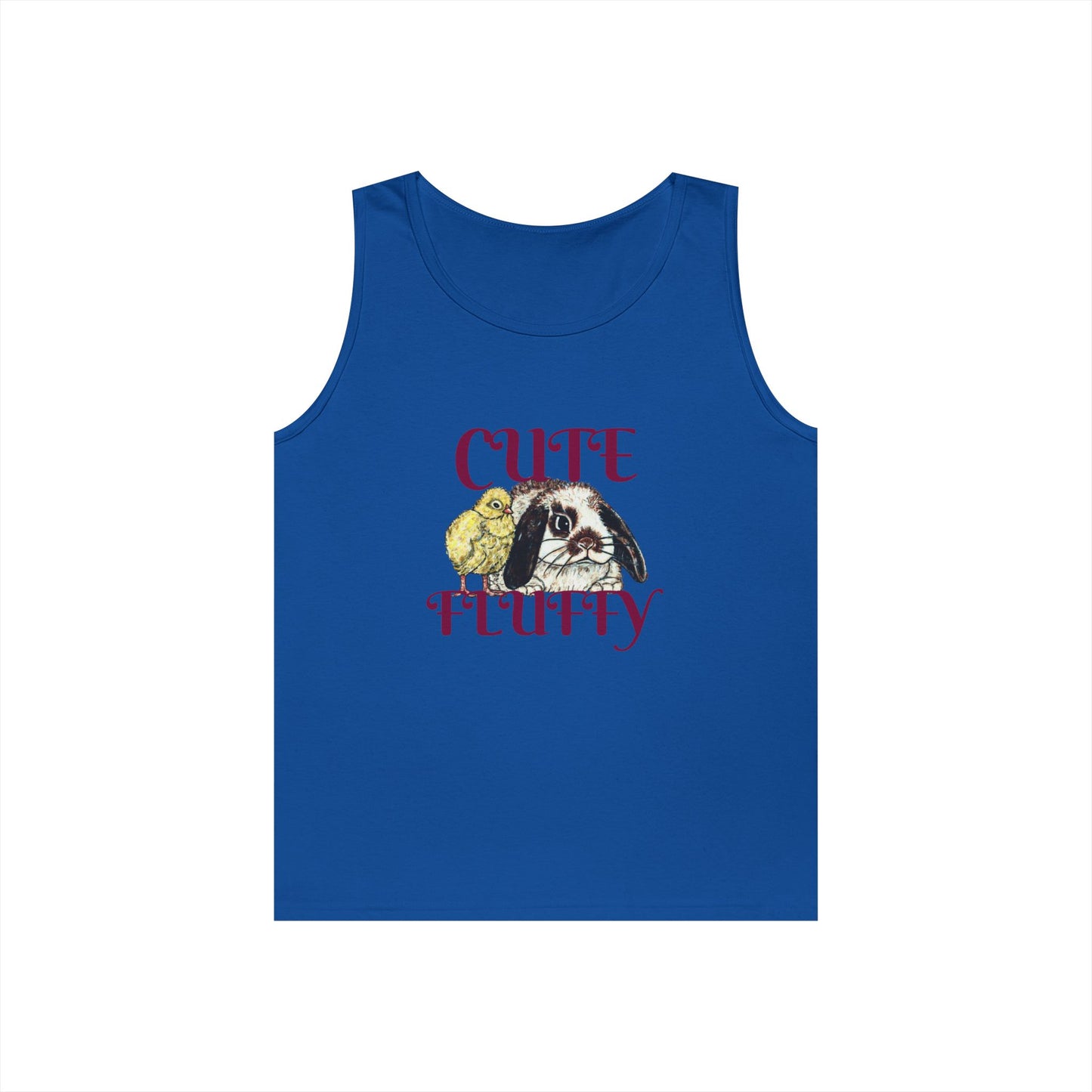Cute and Fluffy Unisex Heavy Cotton Tank Top