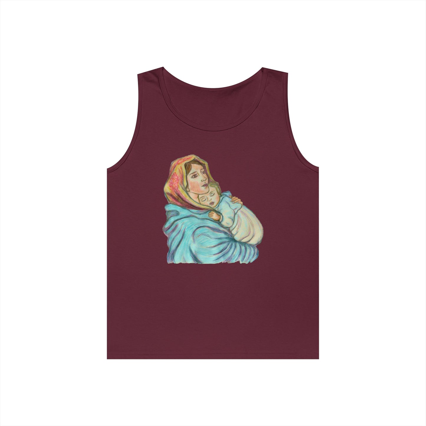 Mother and Child Unisex Heavy Cotton Tank Top