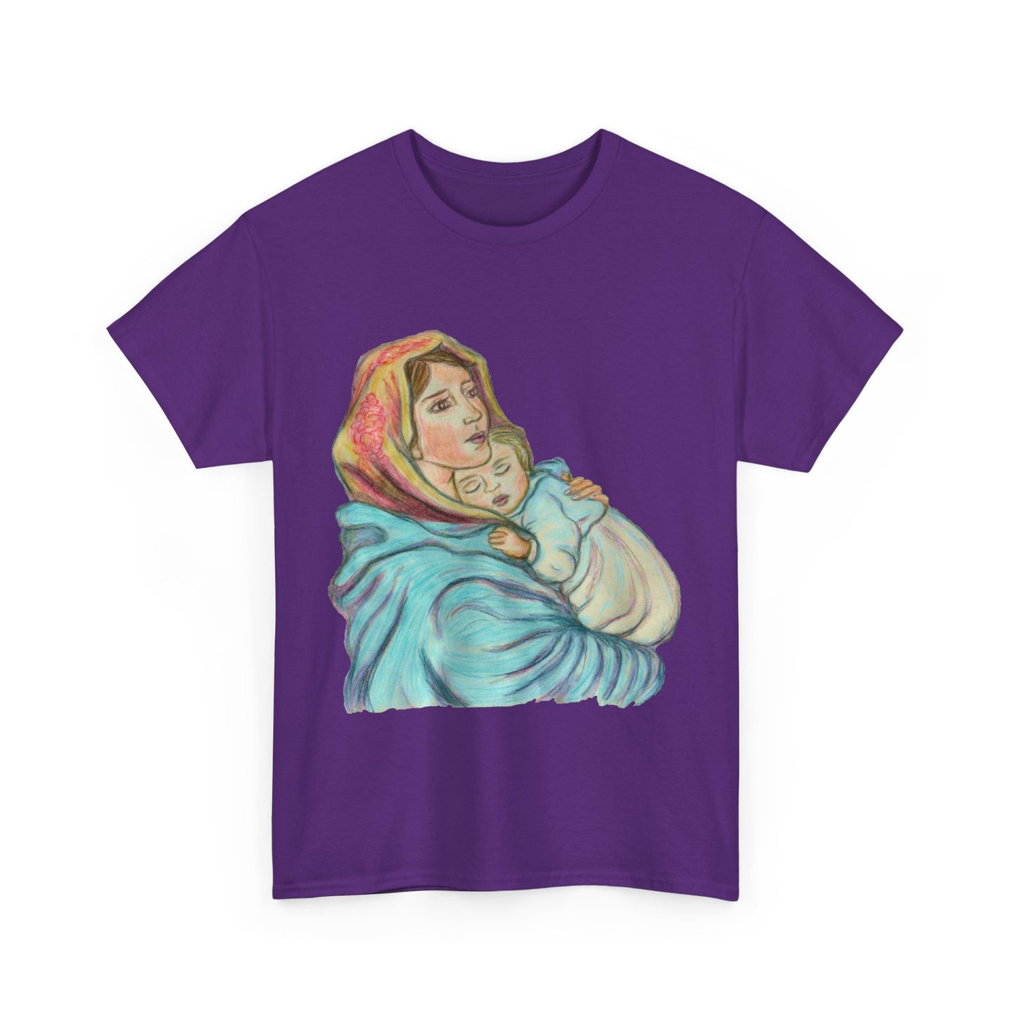 Mother and Child Unisex Heavy Cotton Tee