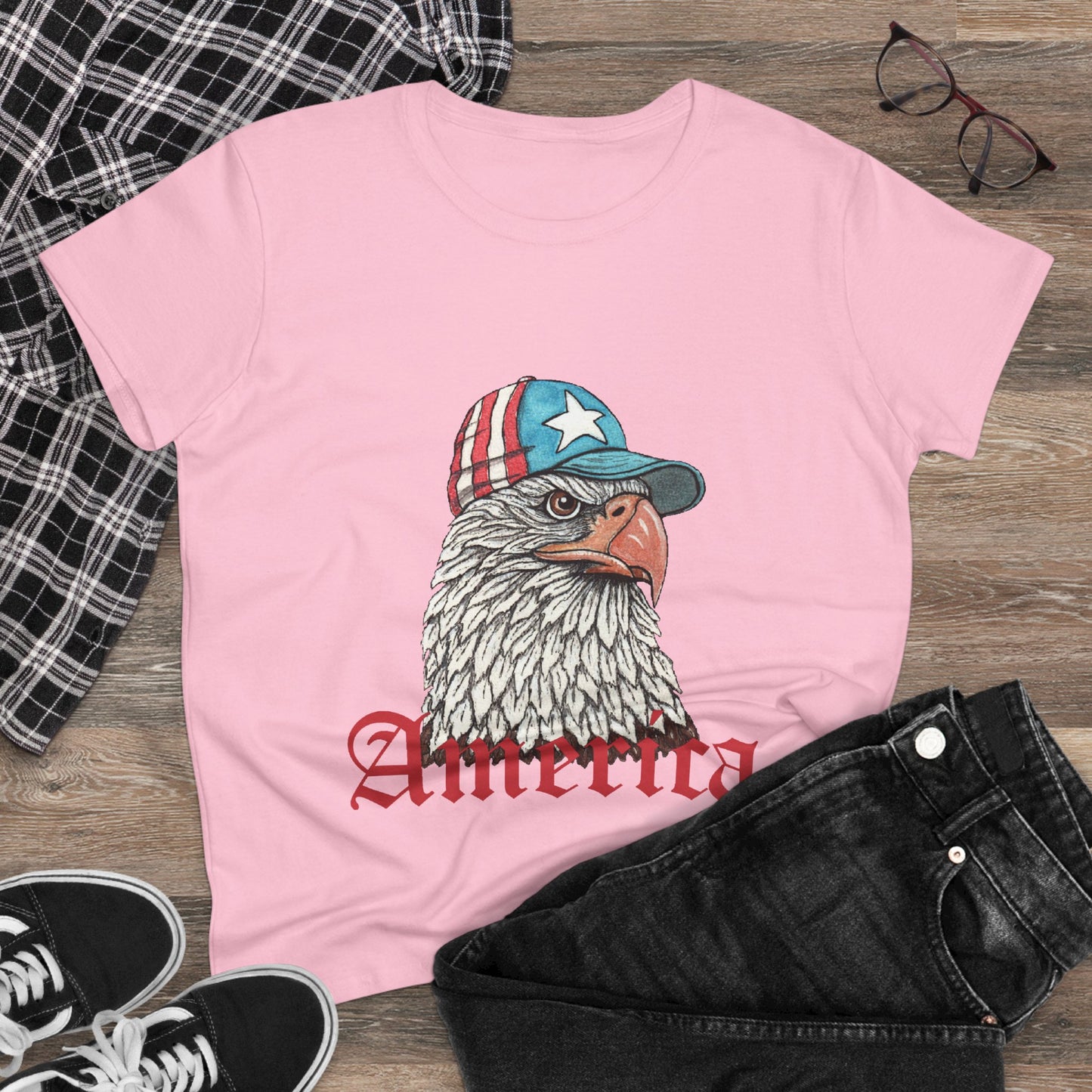 Eagle America Women's Midweight Cotton Tee