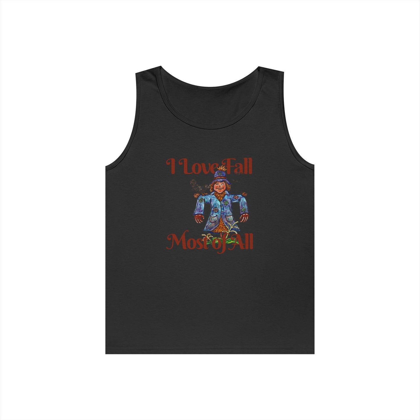 I Love Fall Most of All Unisex Heavy Cotton Tank Top