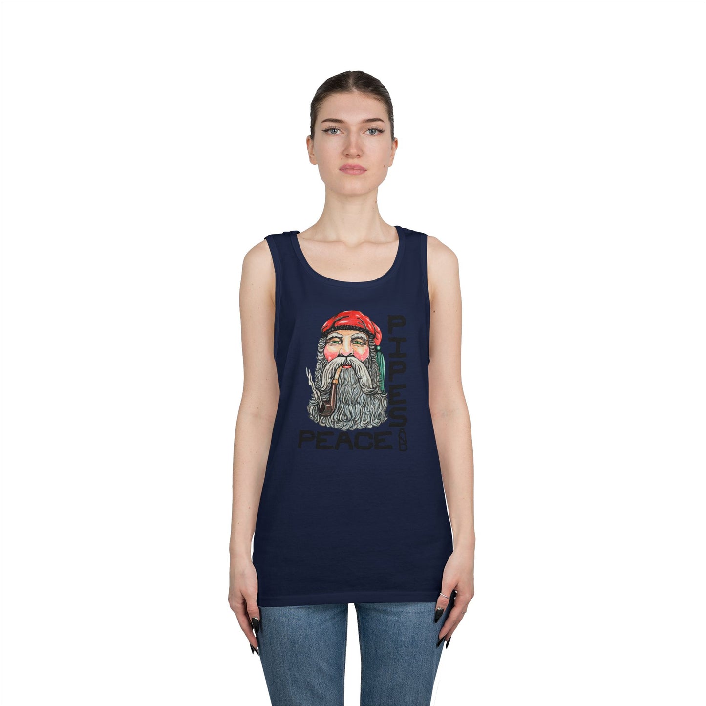 Pipes and Peace Unisex Heavy Cotton Tank Top