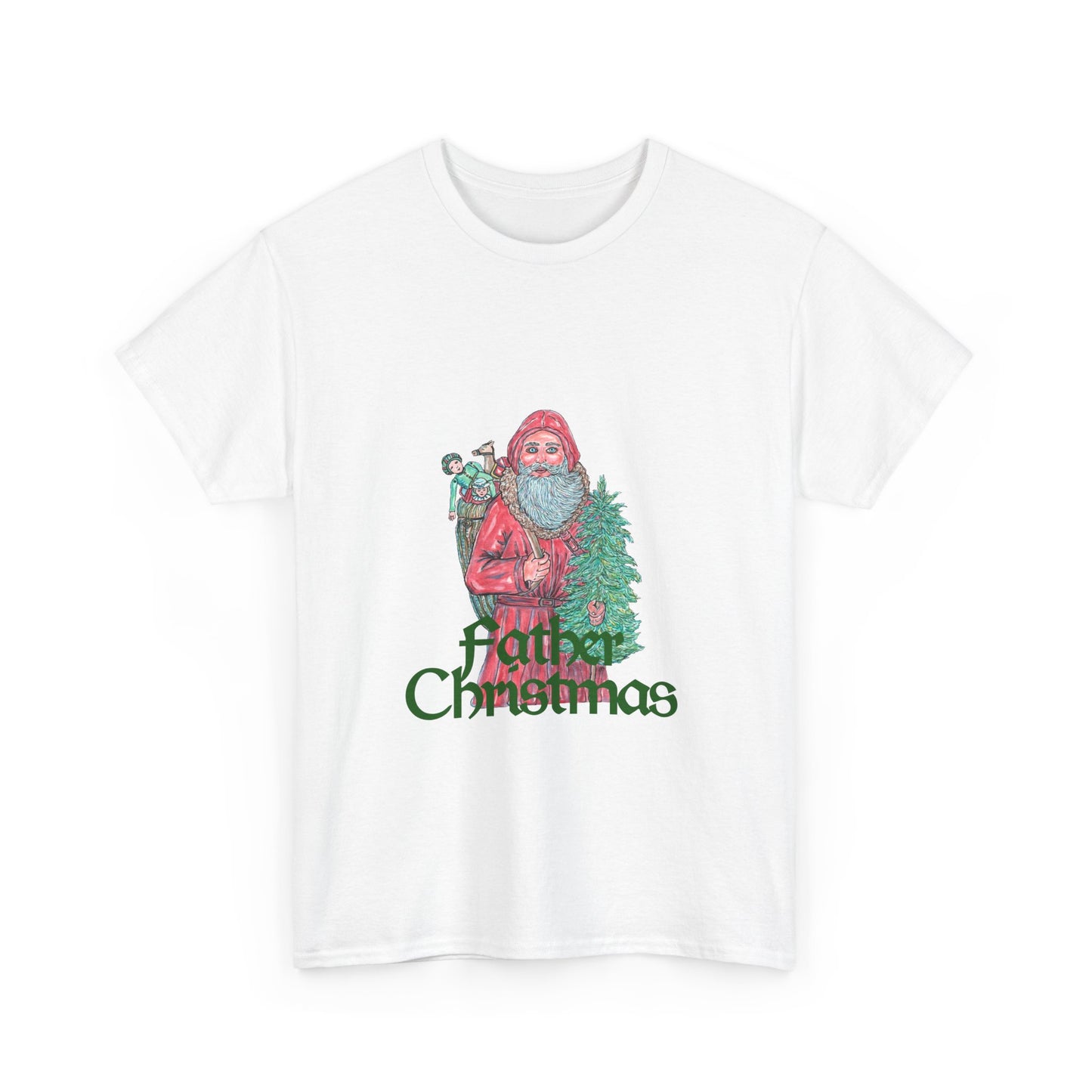 Father Christmas Unisex Heavy Cotton Tee