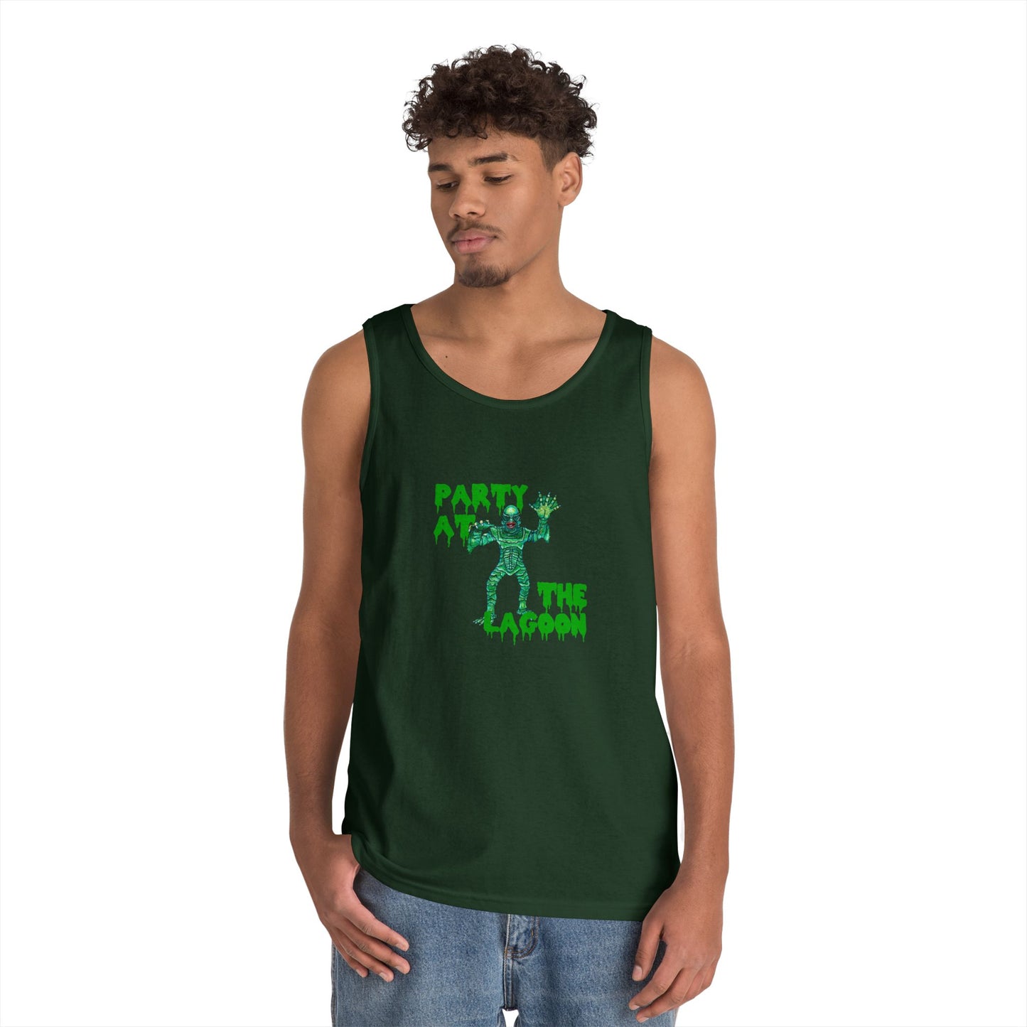Party at the Lagoon Unisex Heavy Cotton Tank Top