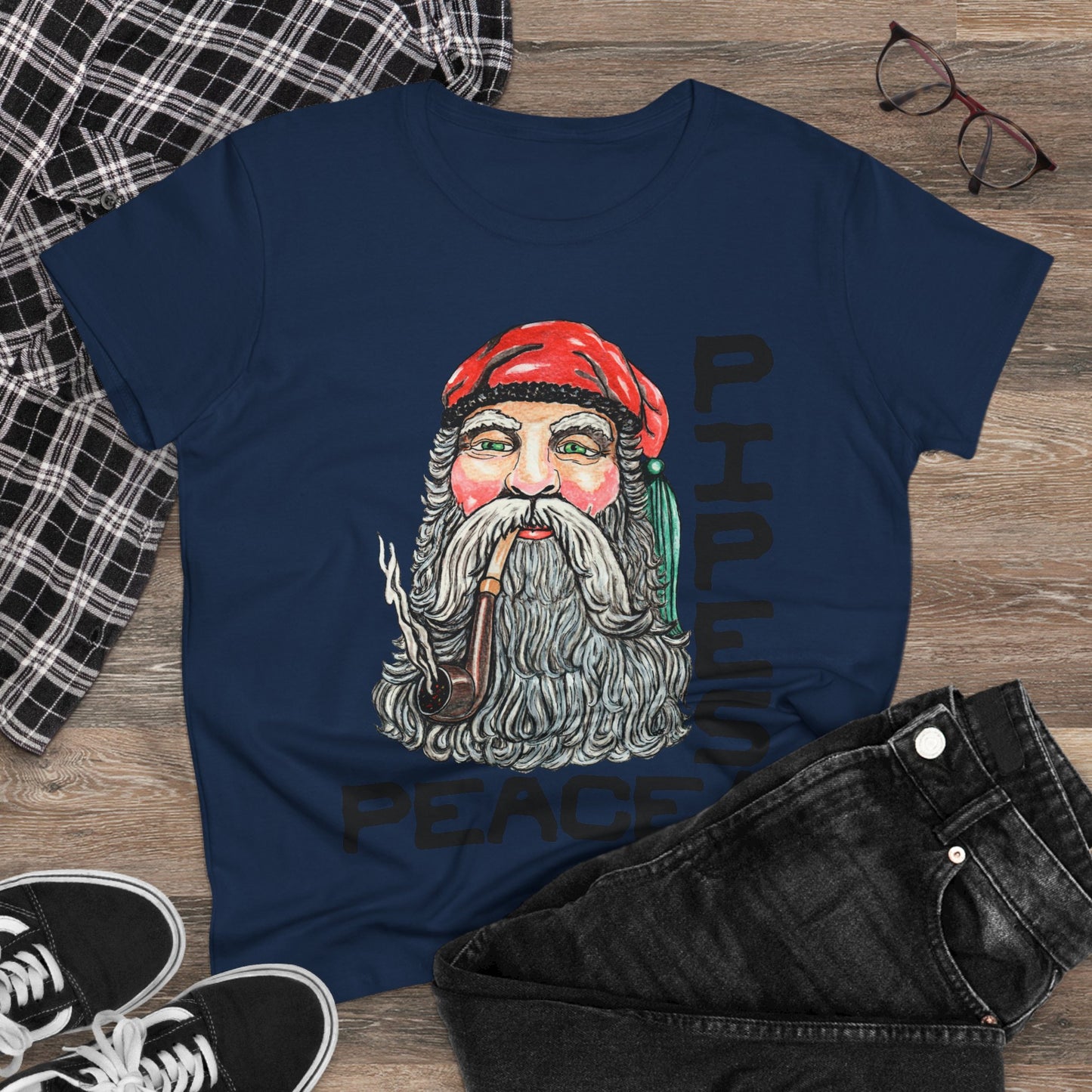 Pipes and Peace Women's Midweight Cotton Tee