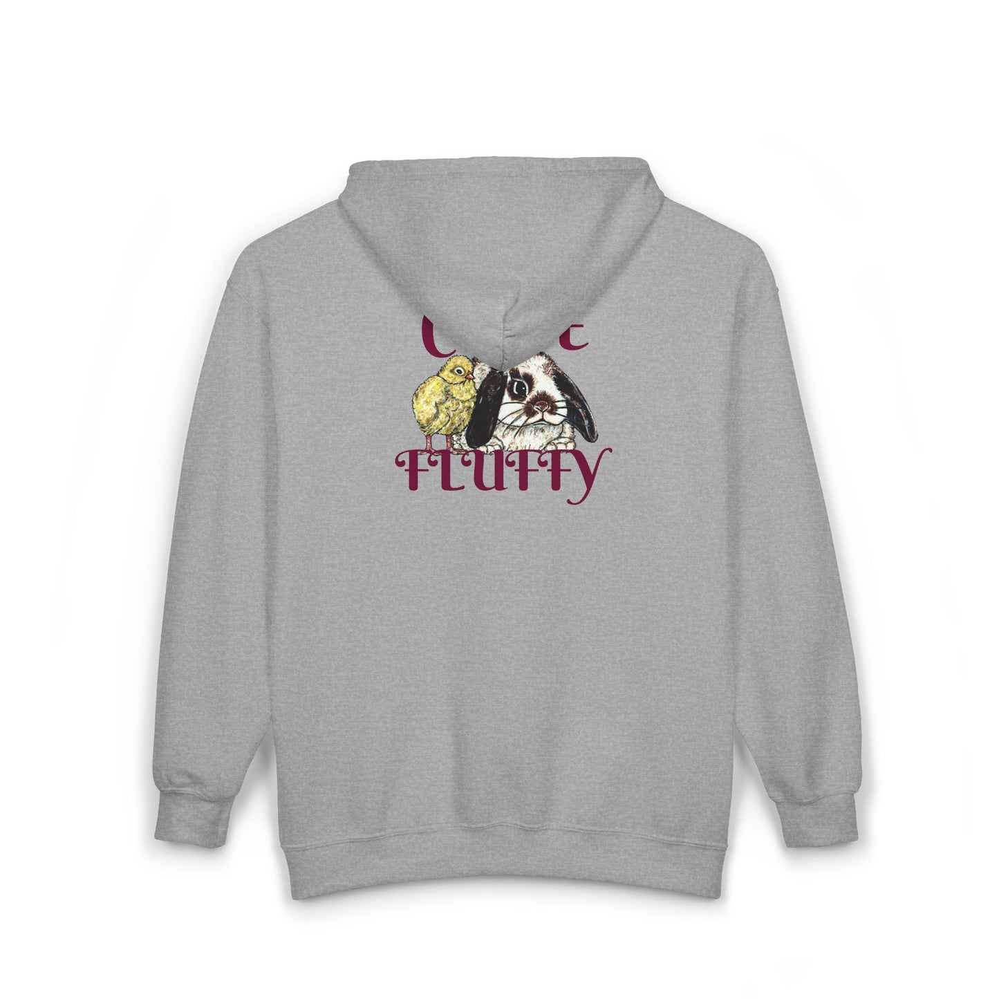 Cute and Fluffy Unisex Heavy Blend™ Full Zip Hooded Sweatshirt