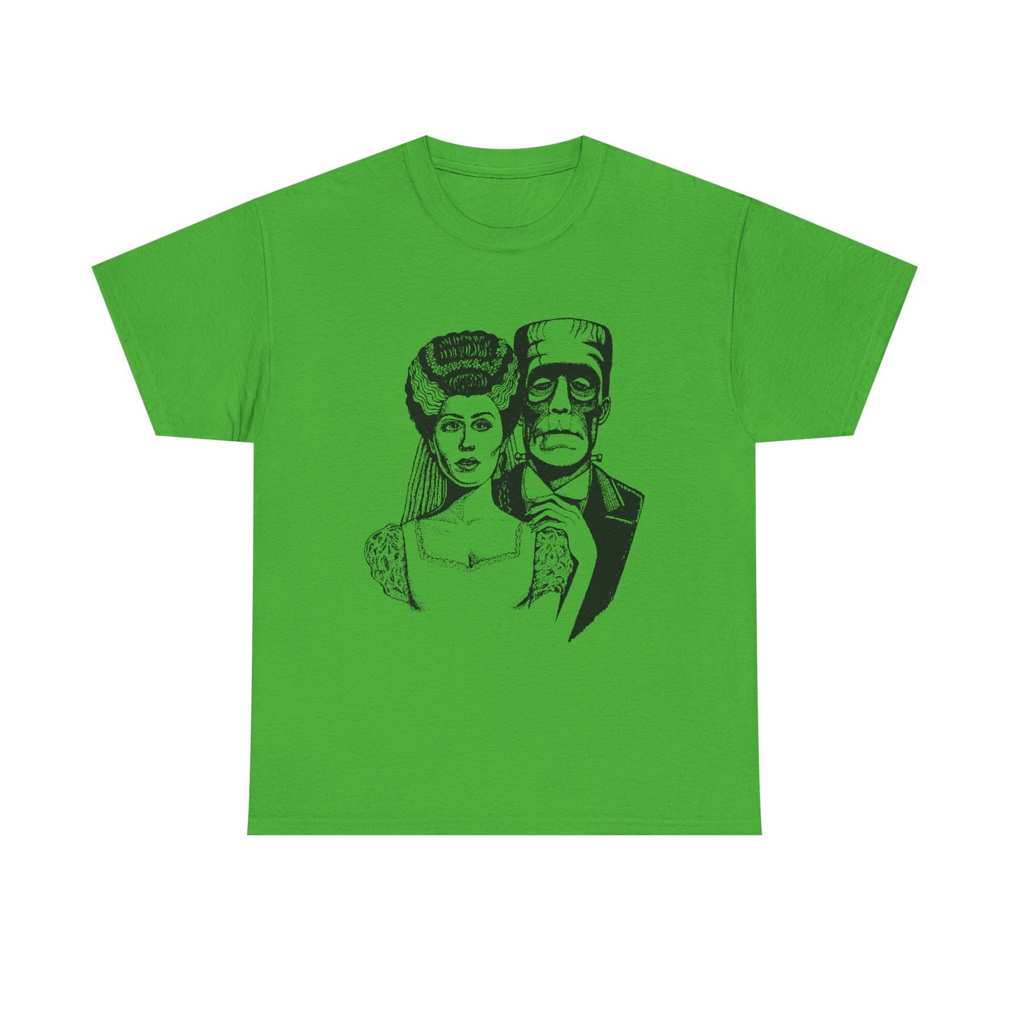 Frankenstein and Bride Unisex Heavy Cotton Tee
