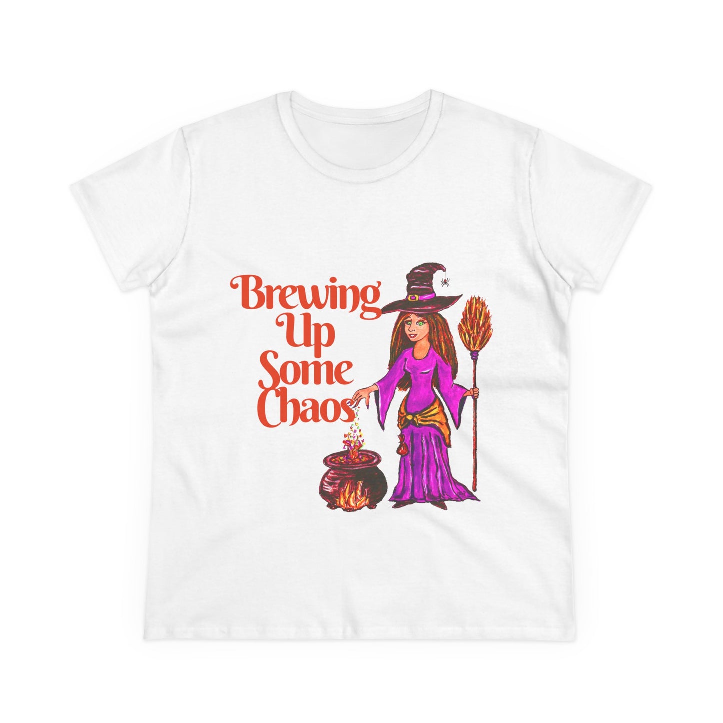 Brewing Up Some Chaos Women's Midweight Cotton Tee