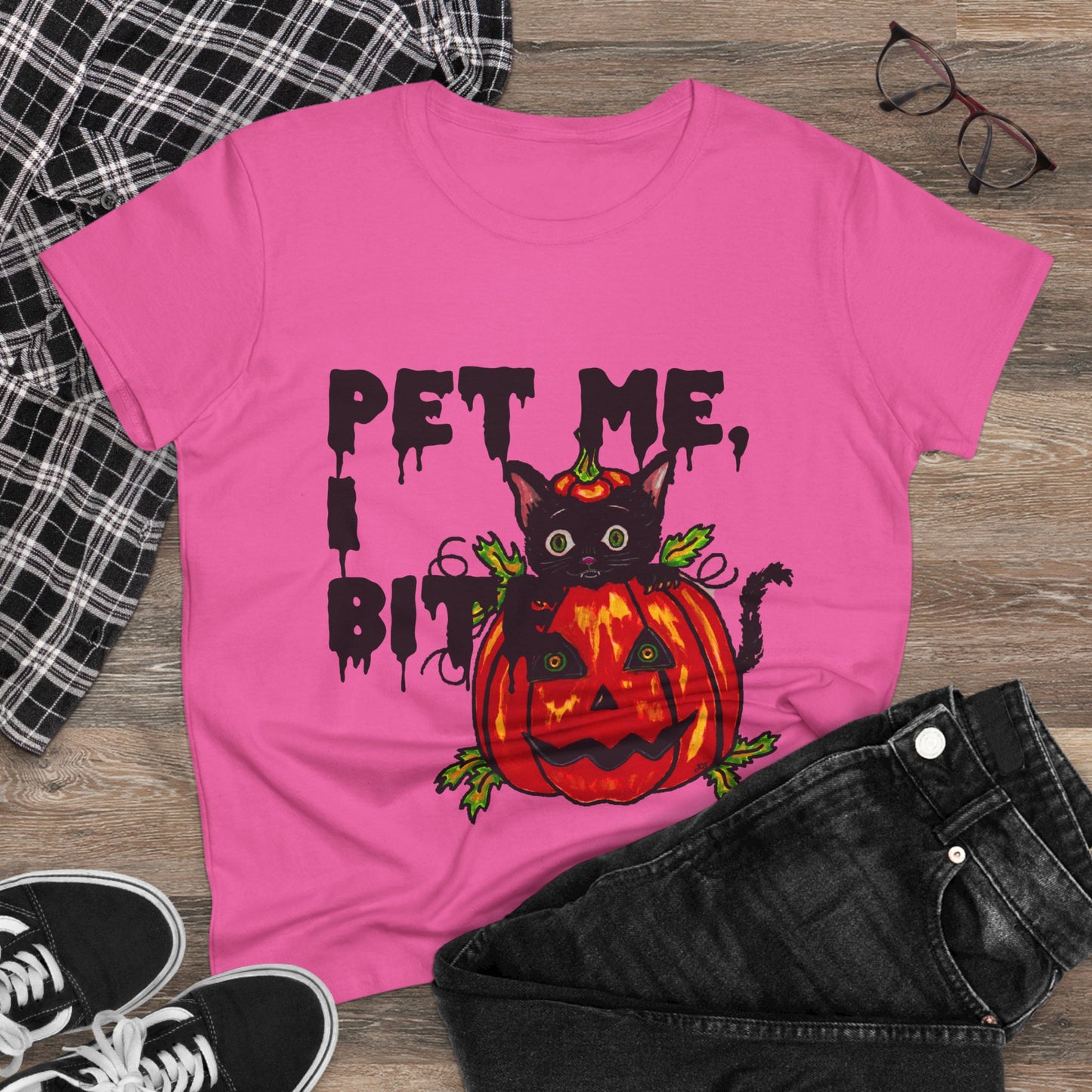 Pet Me Women's Midweight Cotton Tee