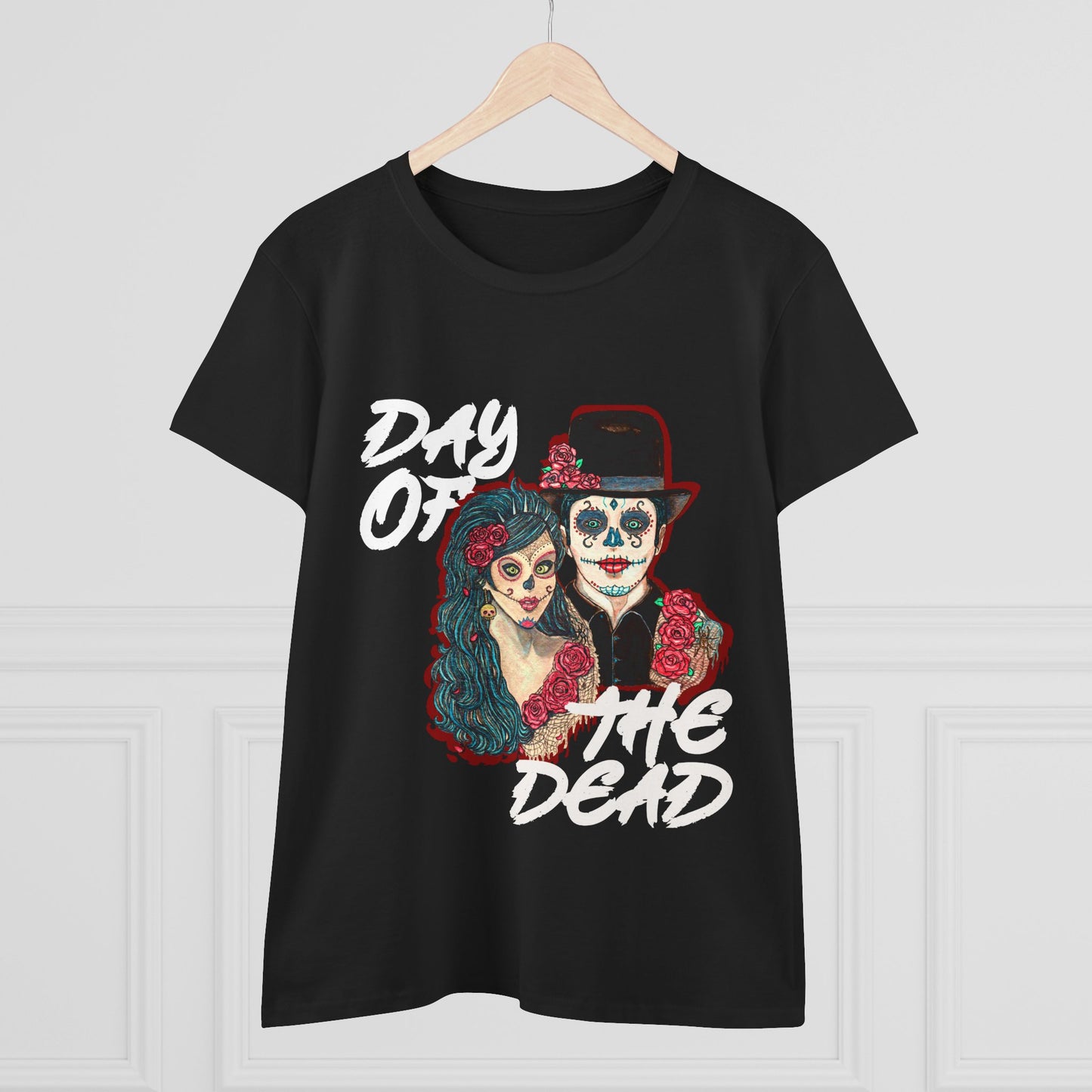 Day of the Dead Women's Midweight Cotton Tee