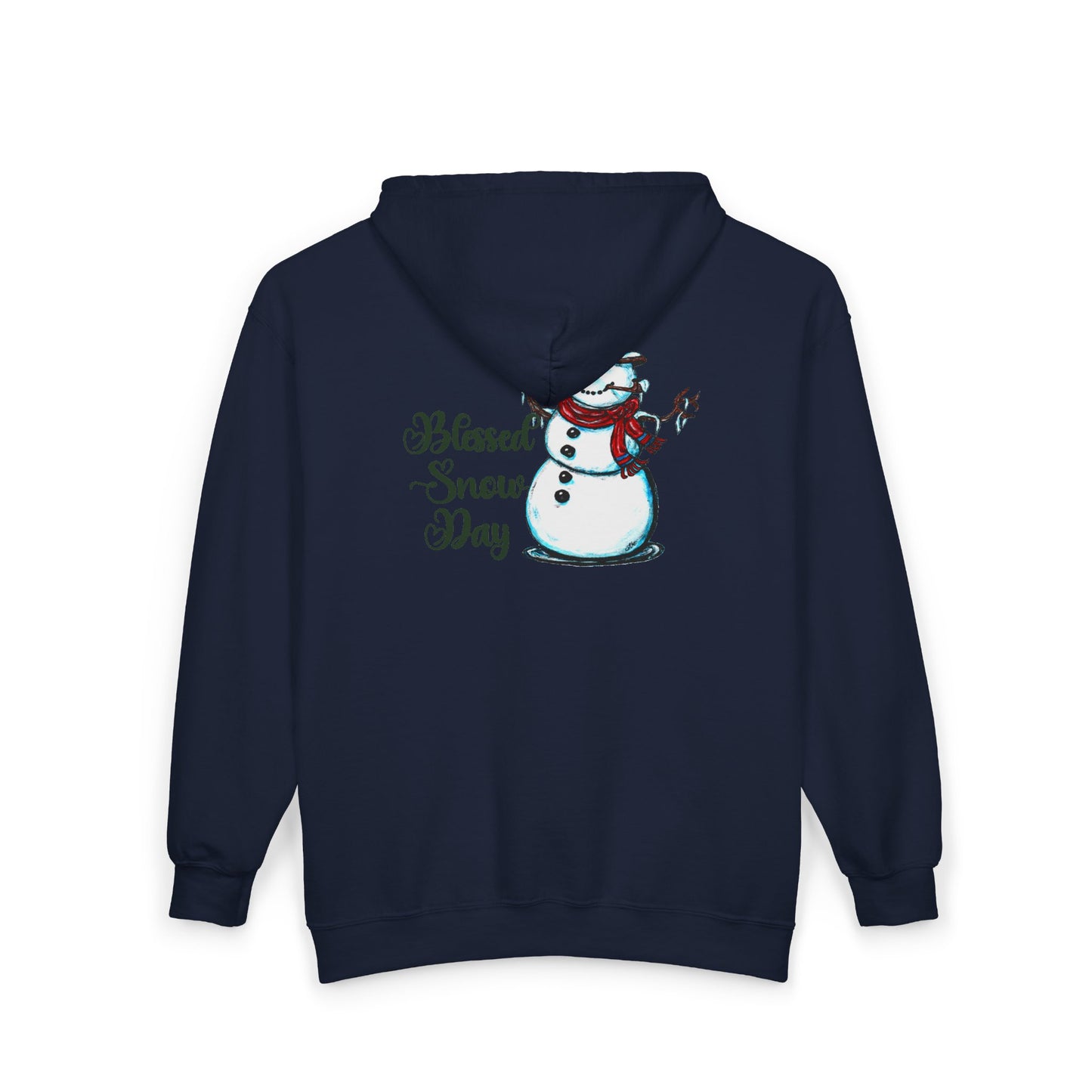 Blessed Snow Day Unisex Heavy Blend™ Full Zip Hooded Sweatshirt