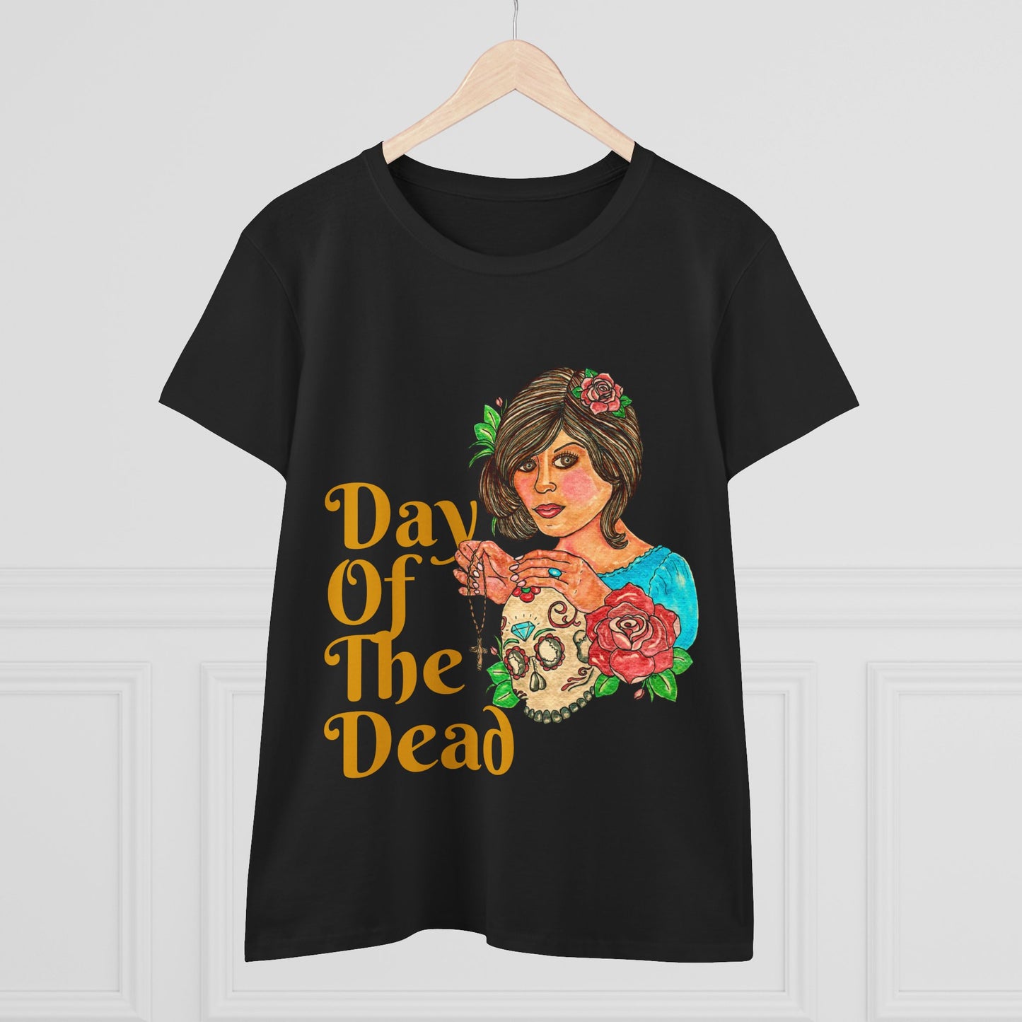 Day of the Dead Women's Midweight Cotton Tee