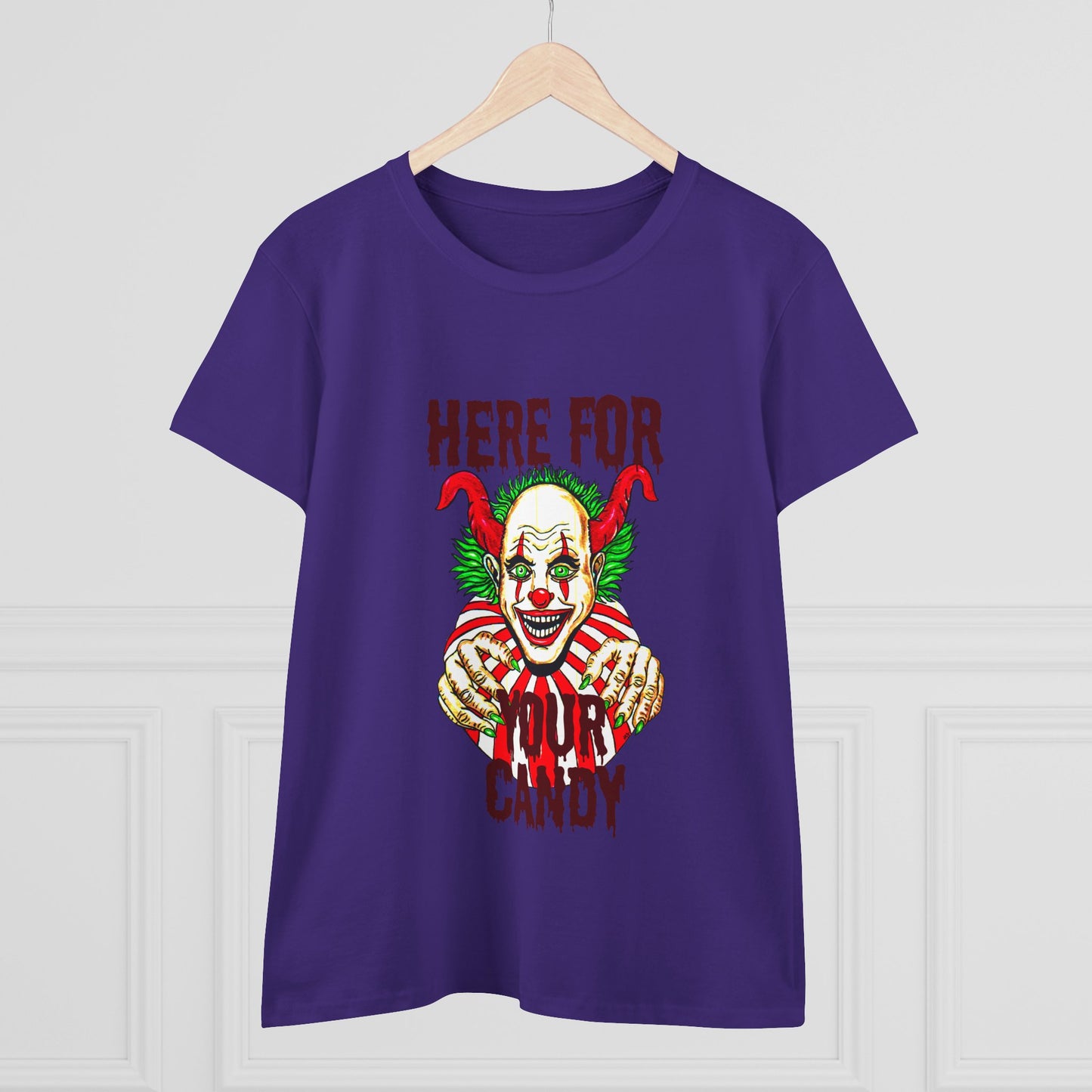 Here for Your Candy Women's Midweight Cotton Tee