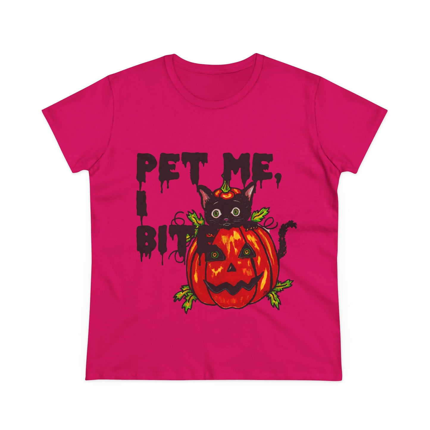Pet Me Women's Midweight Cotton Tee