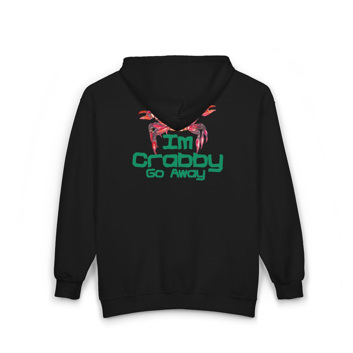 I'm Crabby Go Away Unisex Heavy Blend™ Full Zip Hooded Sweatshirt
