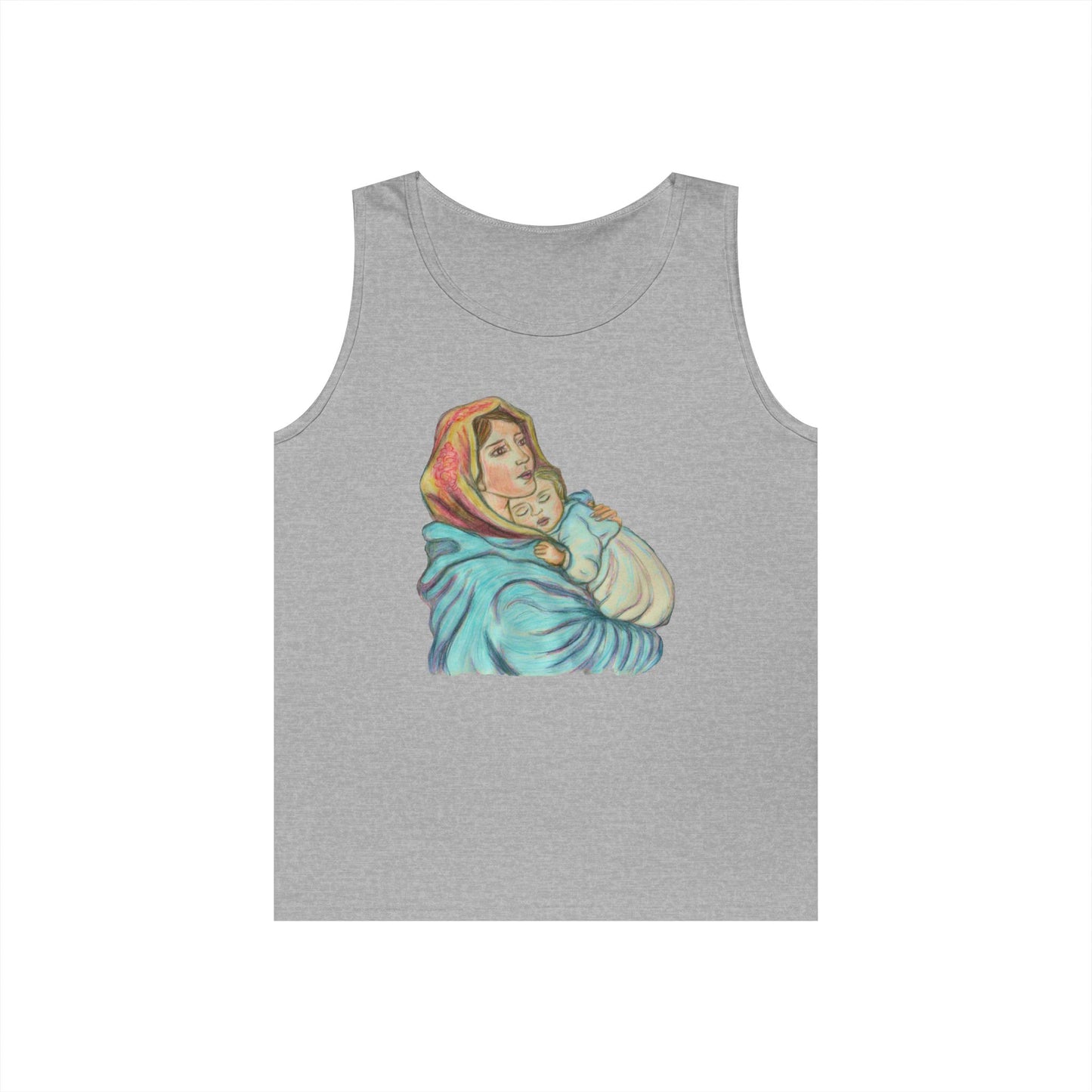 Mother and Child Unisex Heavy Cotton Tank Top