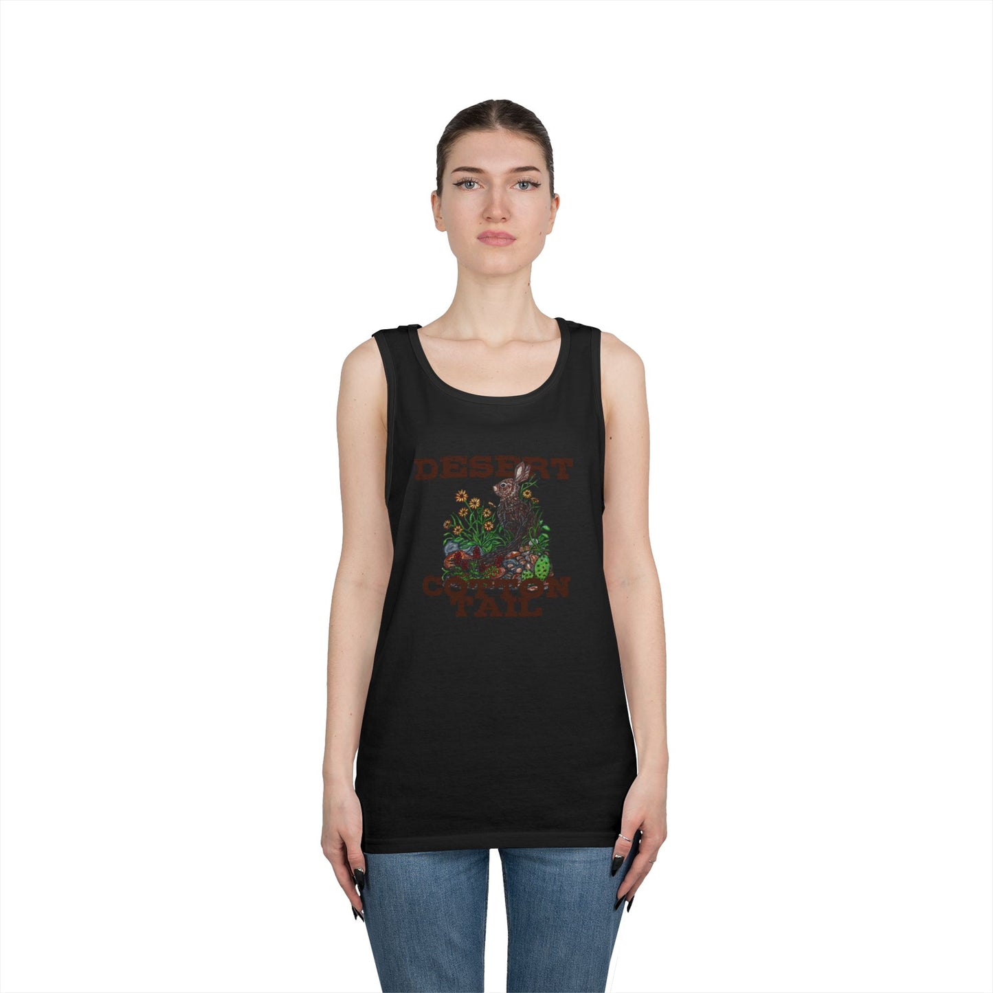 Desert Cottontail Unisex Heavy Cotton Tank Top