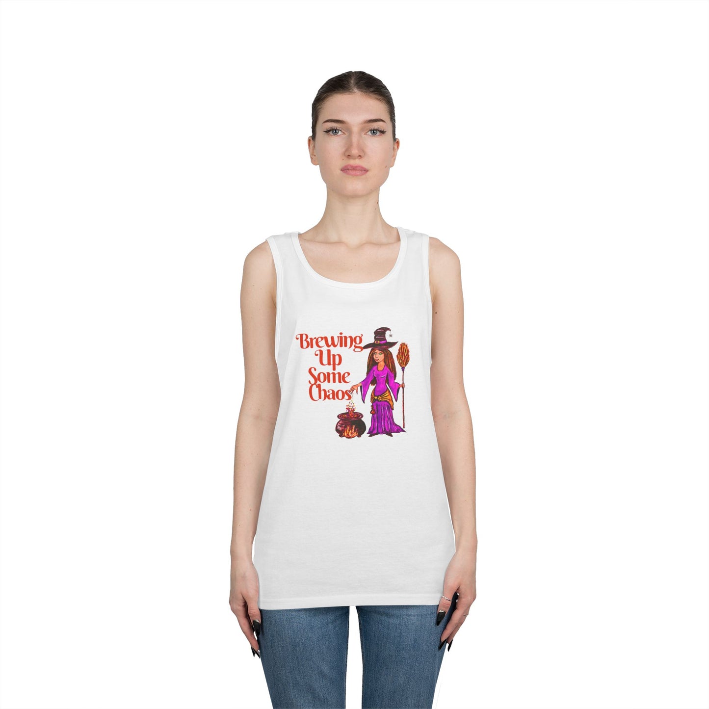 Brewing Up Some Chaos Unisex Heavy Cotton Tank Top