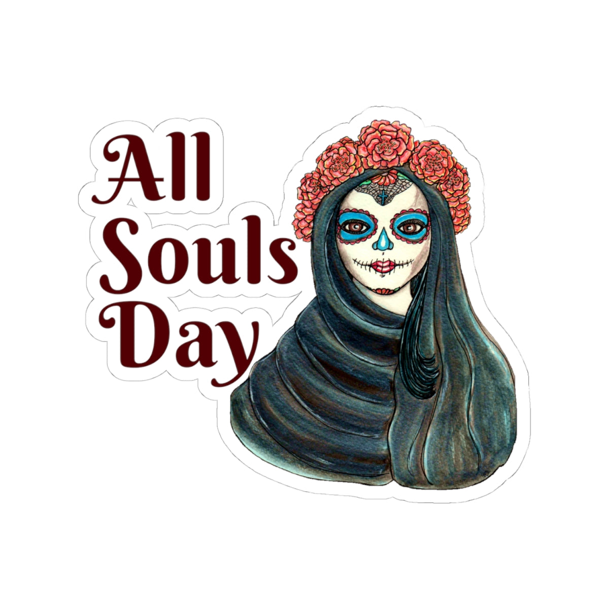 All Souls Day Kiss-Cut Stickers