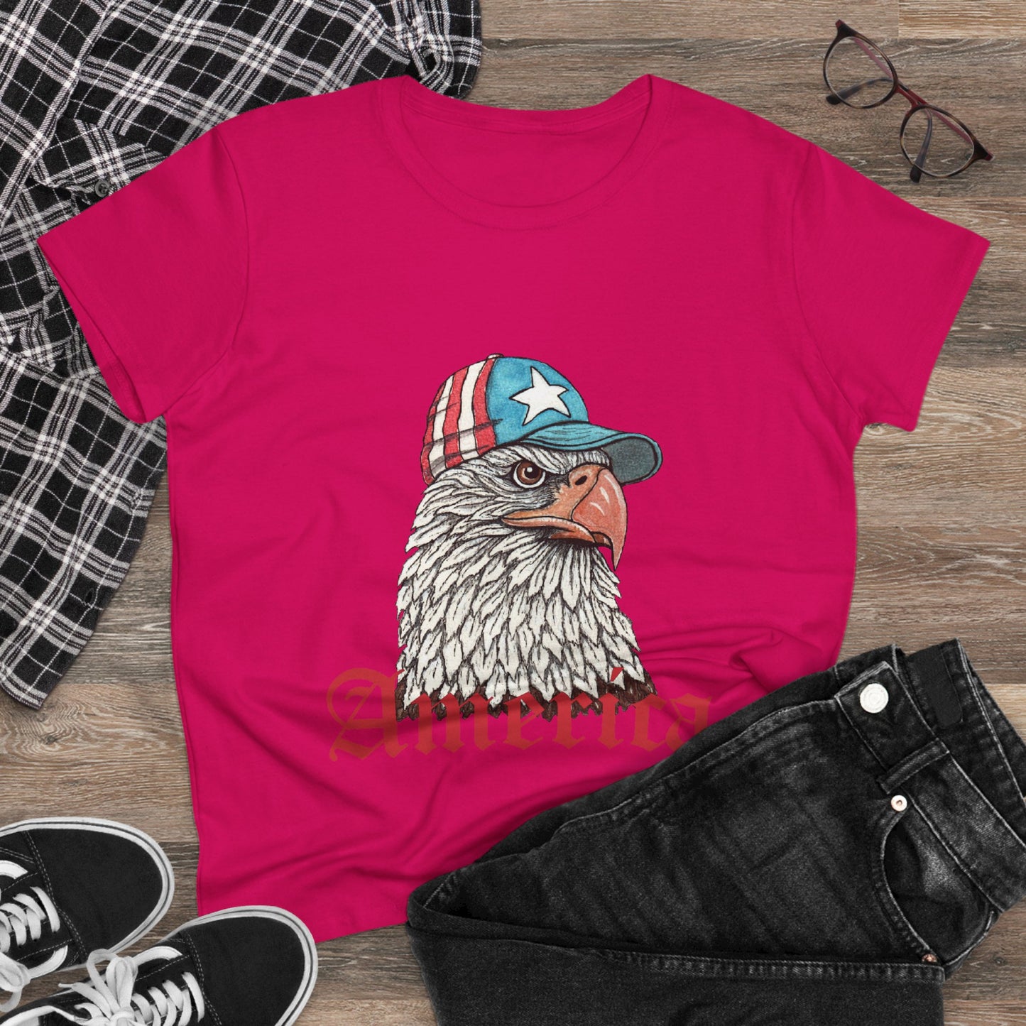 Eagle America Women's Midweight Cotton Tee