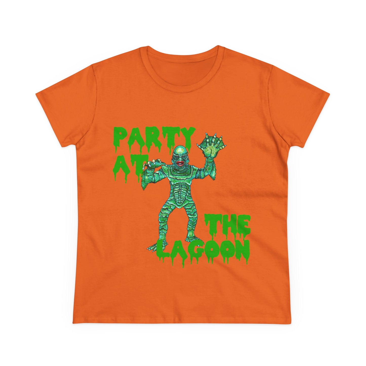 Party at the Lagoon Women's Midweight Cotton Tee