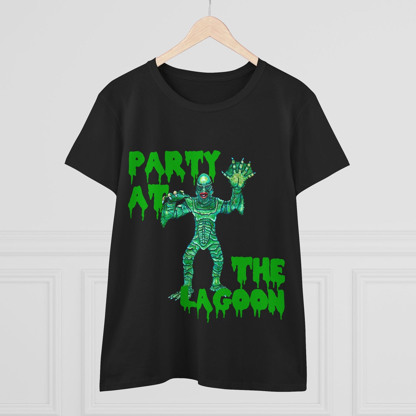 Party at the Lagoon Women's Midweight Cotton Tee