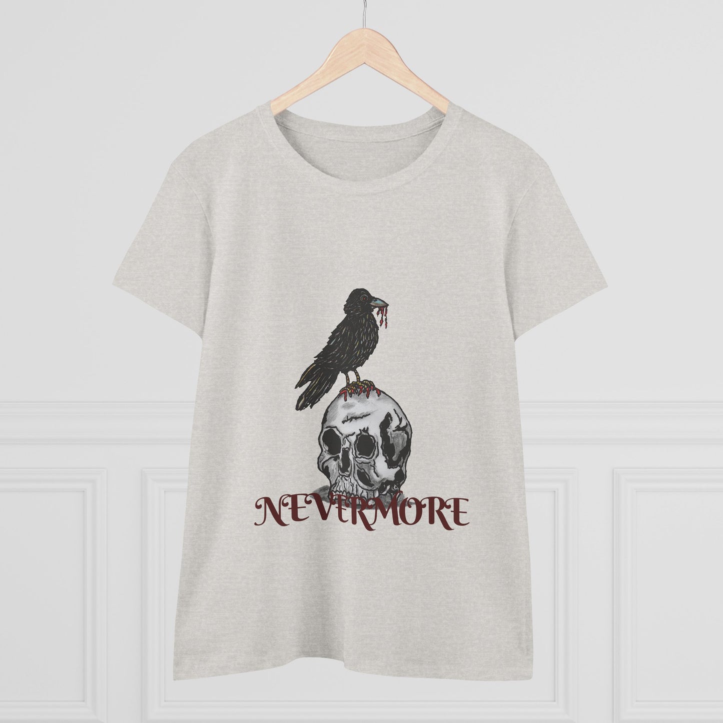 Nevermore Women's Midweight Cotton Tee