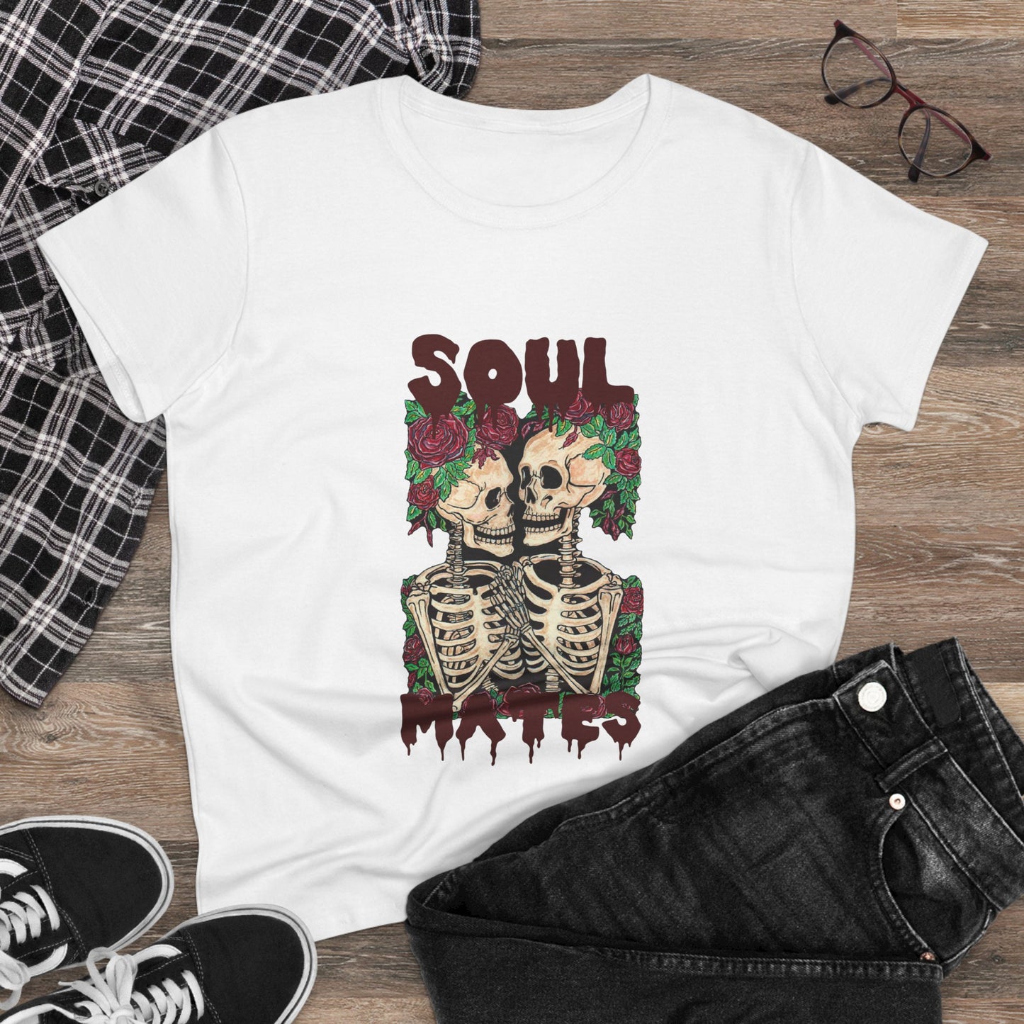 Soul Mates Women's Midweight Cotton Tee